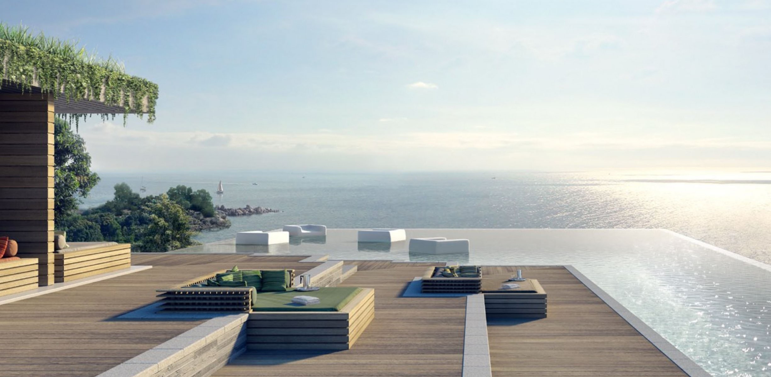 2450x1200 ocean villa views pool
