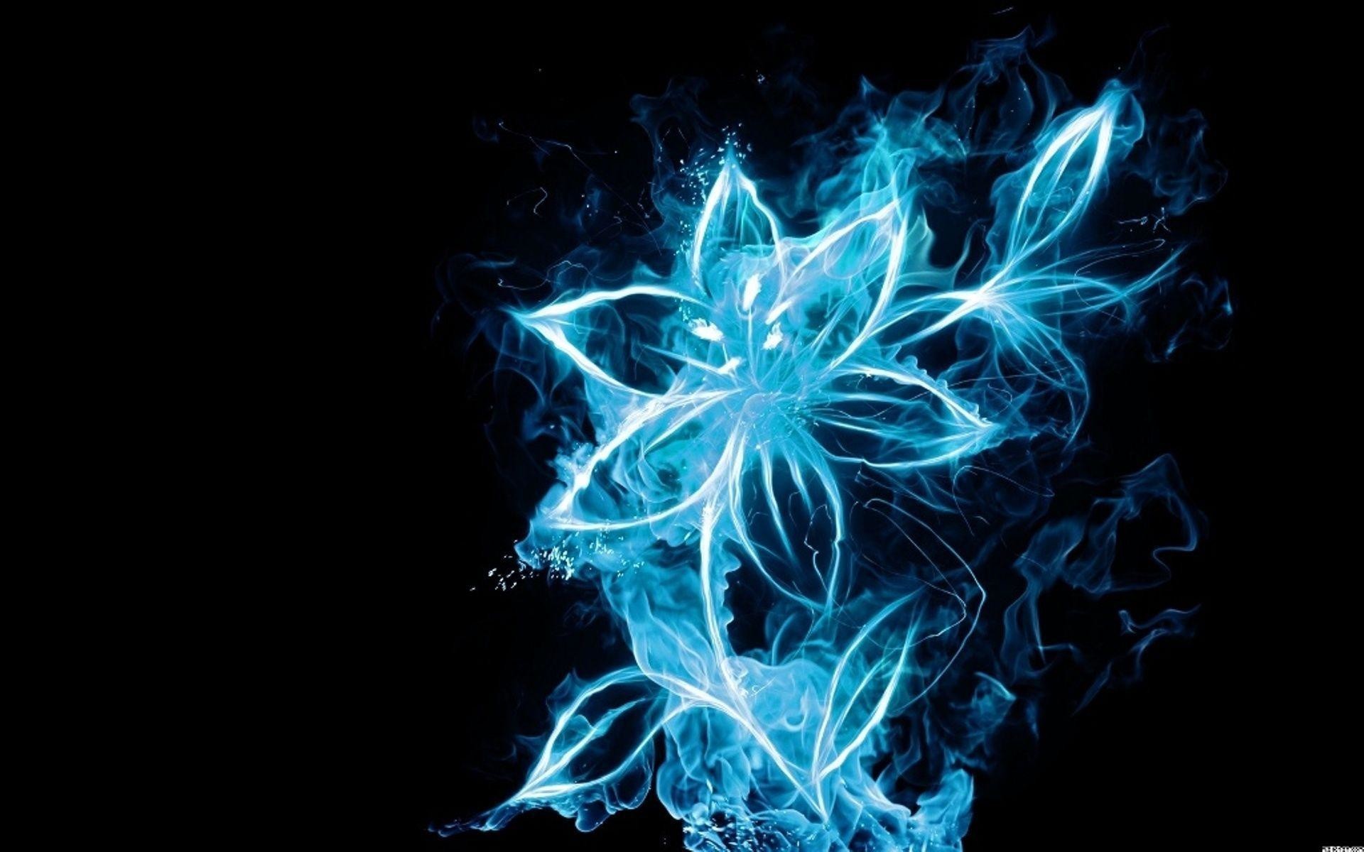 Blue Flames Wallpaper Abstract Background Stock Image  Image of inferno  light 223046441