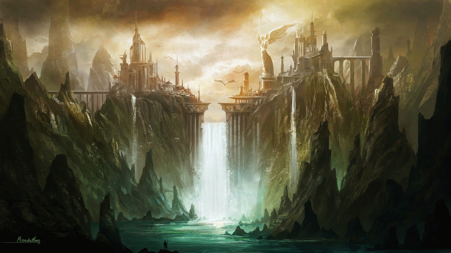 1920x1080 fantasy art landscapes and buildings - Google Search