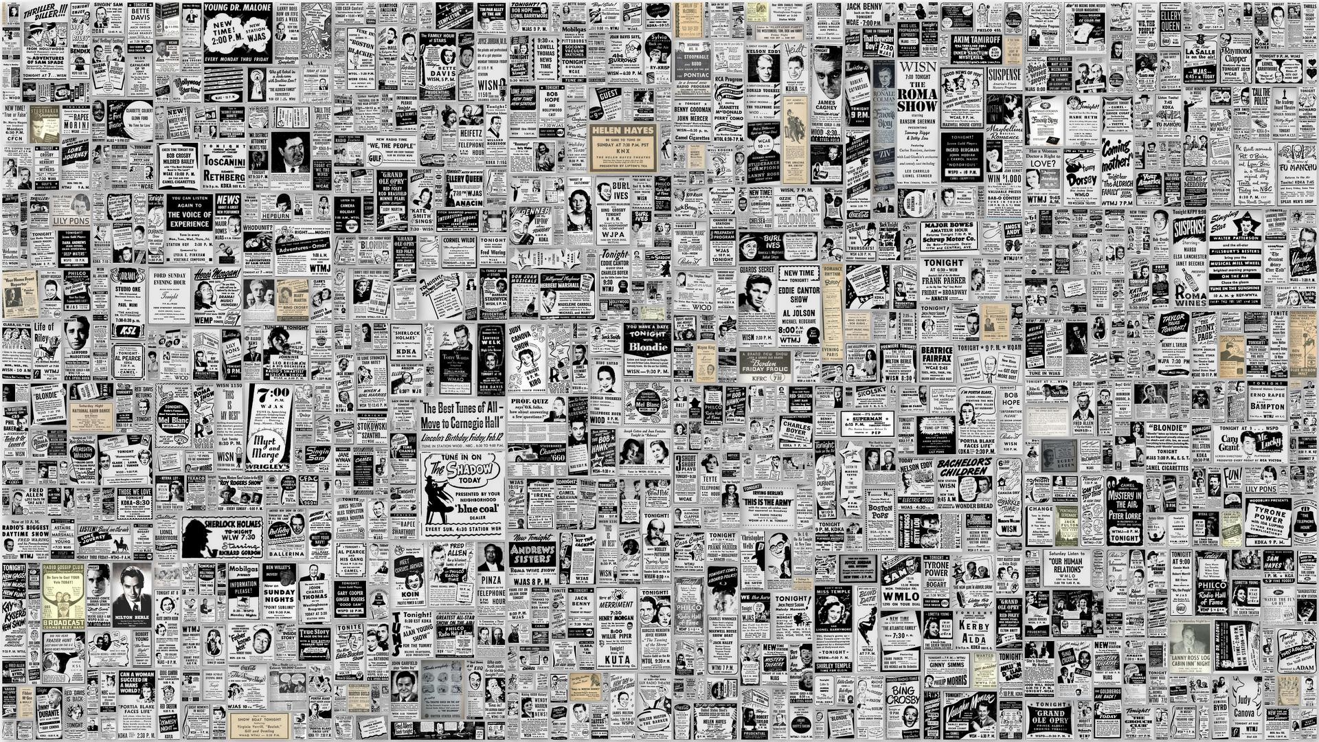 1920x1080 Antique Newspaper Wallpaper - WallpaperSafari