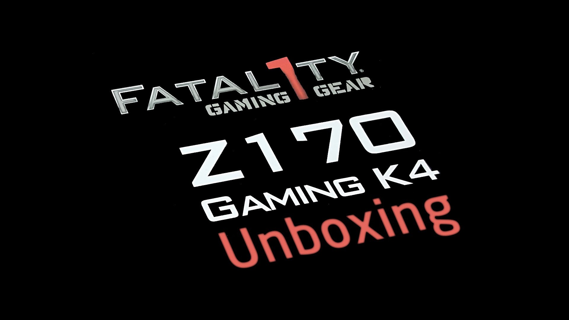 1920x1080 ASRock Fatal1ty Z170 Gaming K4 Unboxing