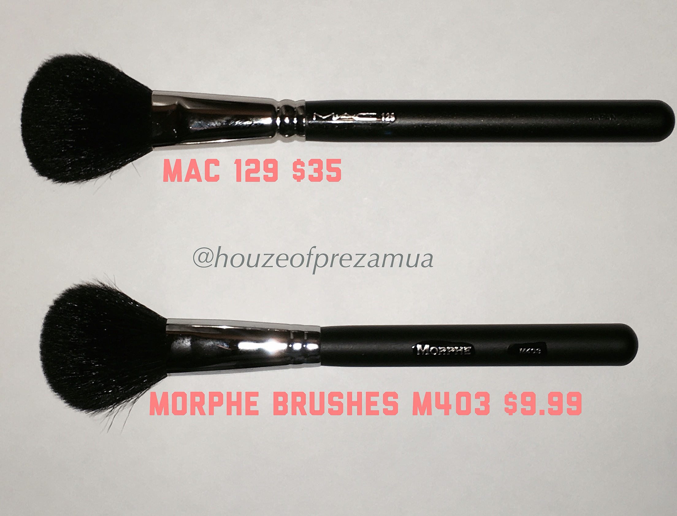 2208x1682 MAC 129 brush dupe. Morphe Brushes M403 brush.
