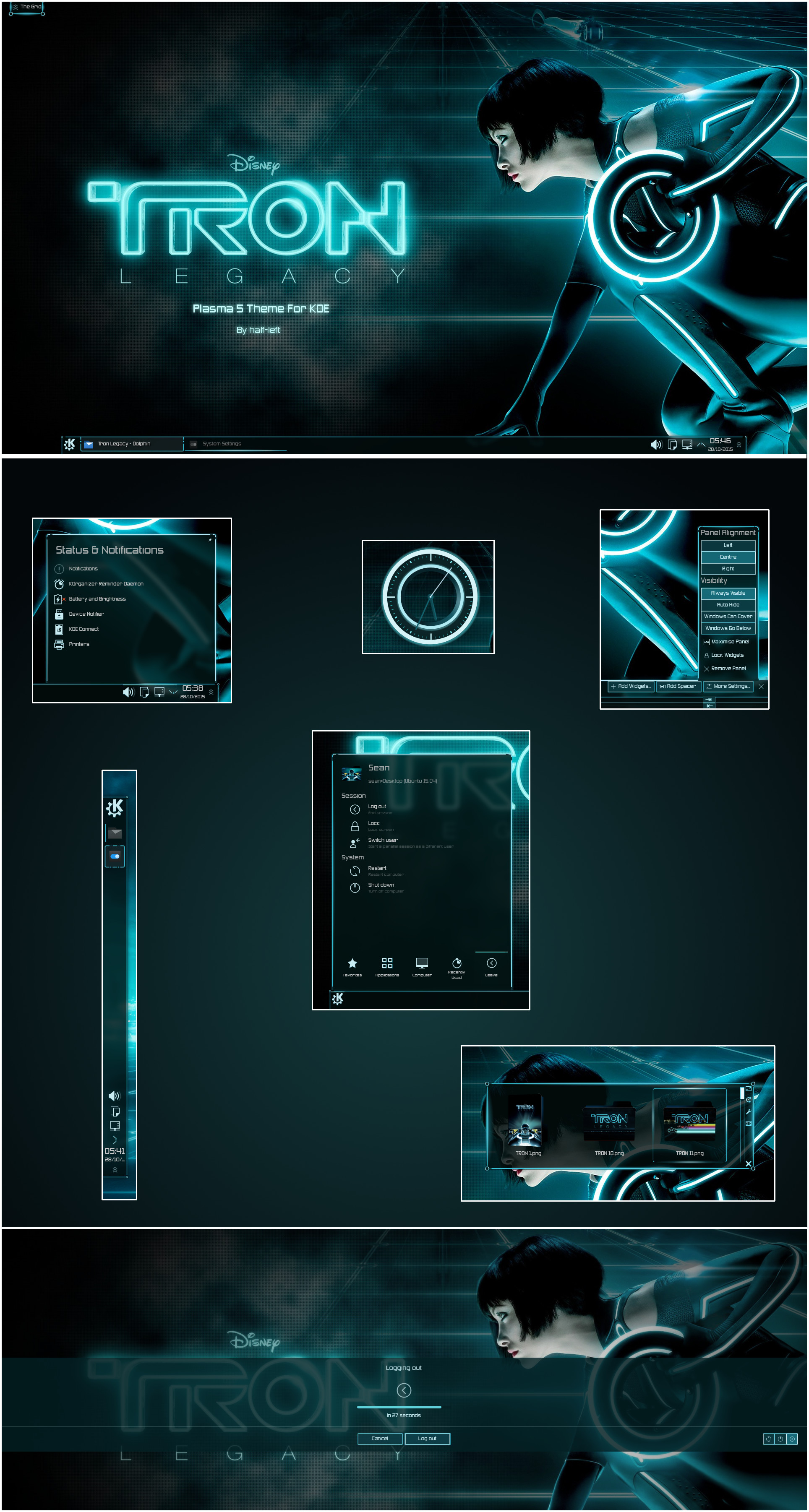 1928x3605 Tron Legacy For Plasma 5 by half-left theme wallpaper icons symbols logo  website software game user interface gui ui | Create your own roleplaying  game ...