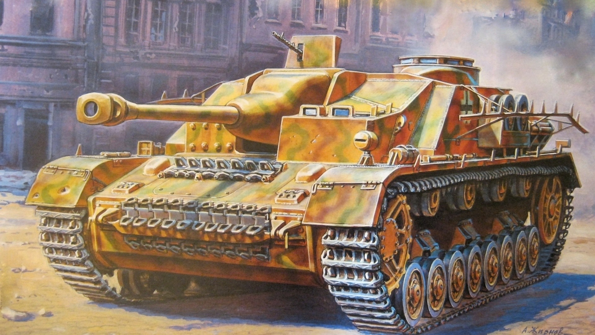 1920x1080 Image Tanks Painting Art Army 