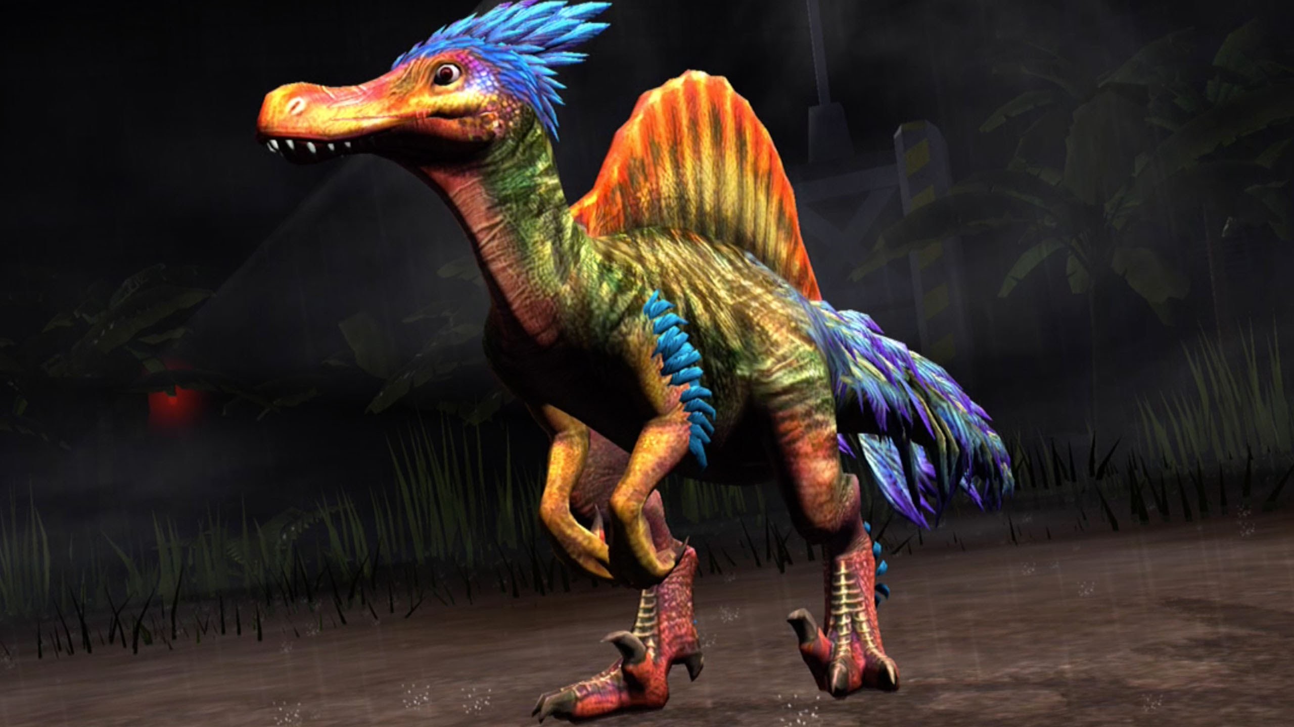 2560x1440 Jurassic World the Game Spinoraptor