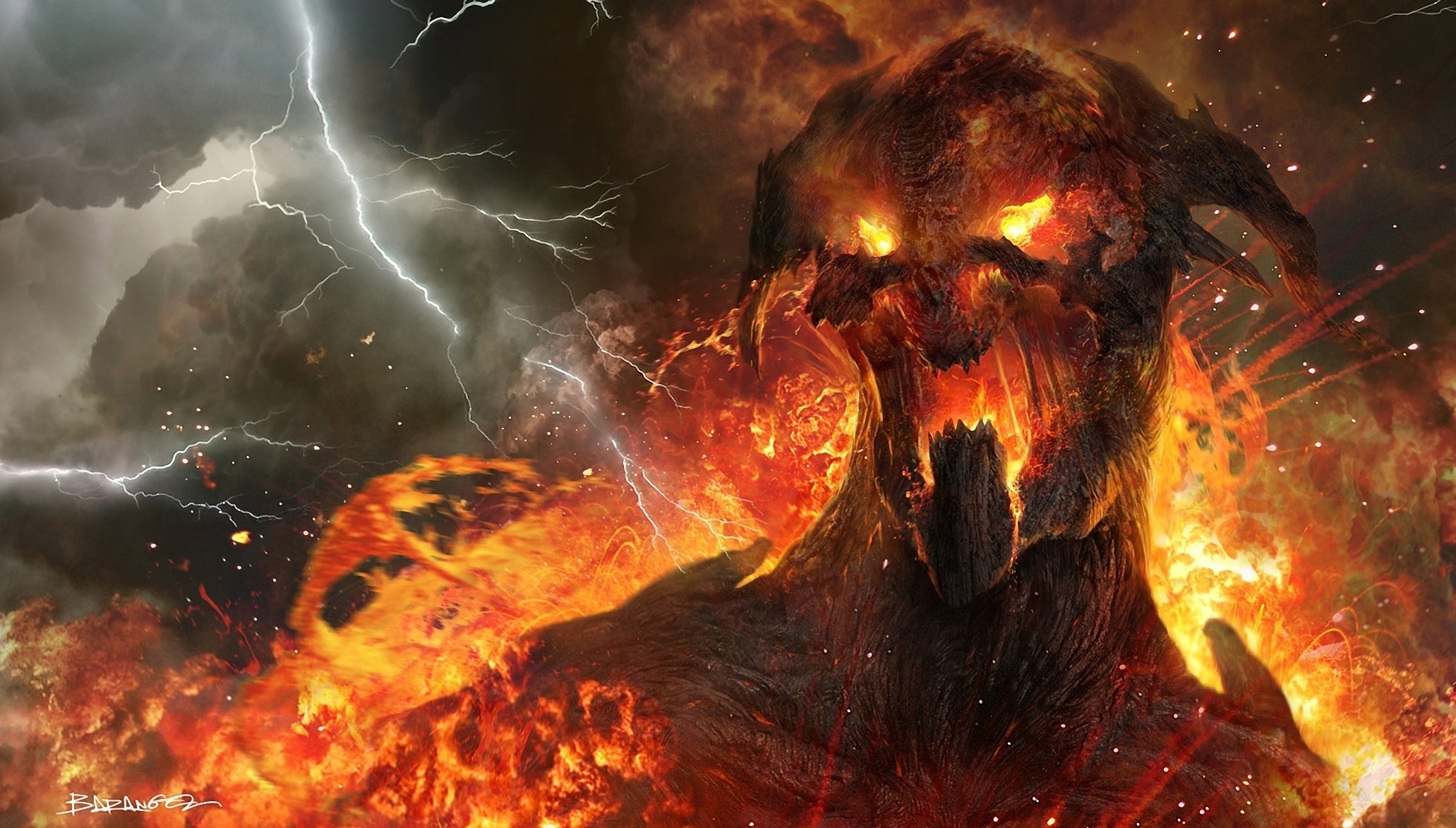2063x1173 Fire Demon Wallpapers Mobile ...