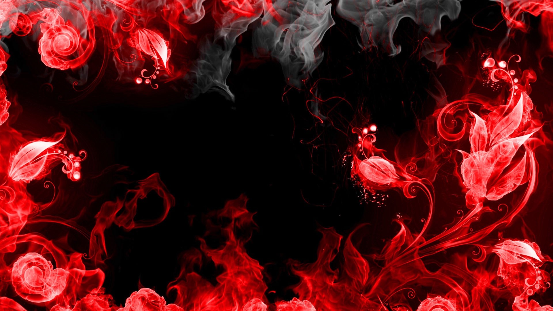 1920x1080 Preview wallpaper abstraction, red, smoke, black 