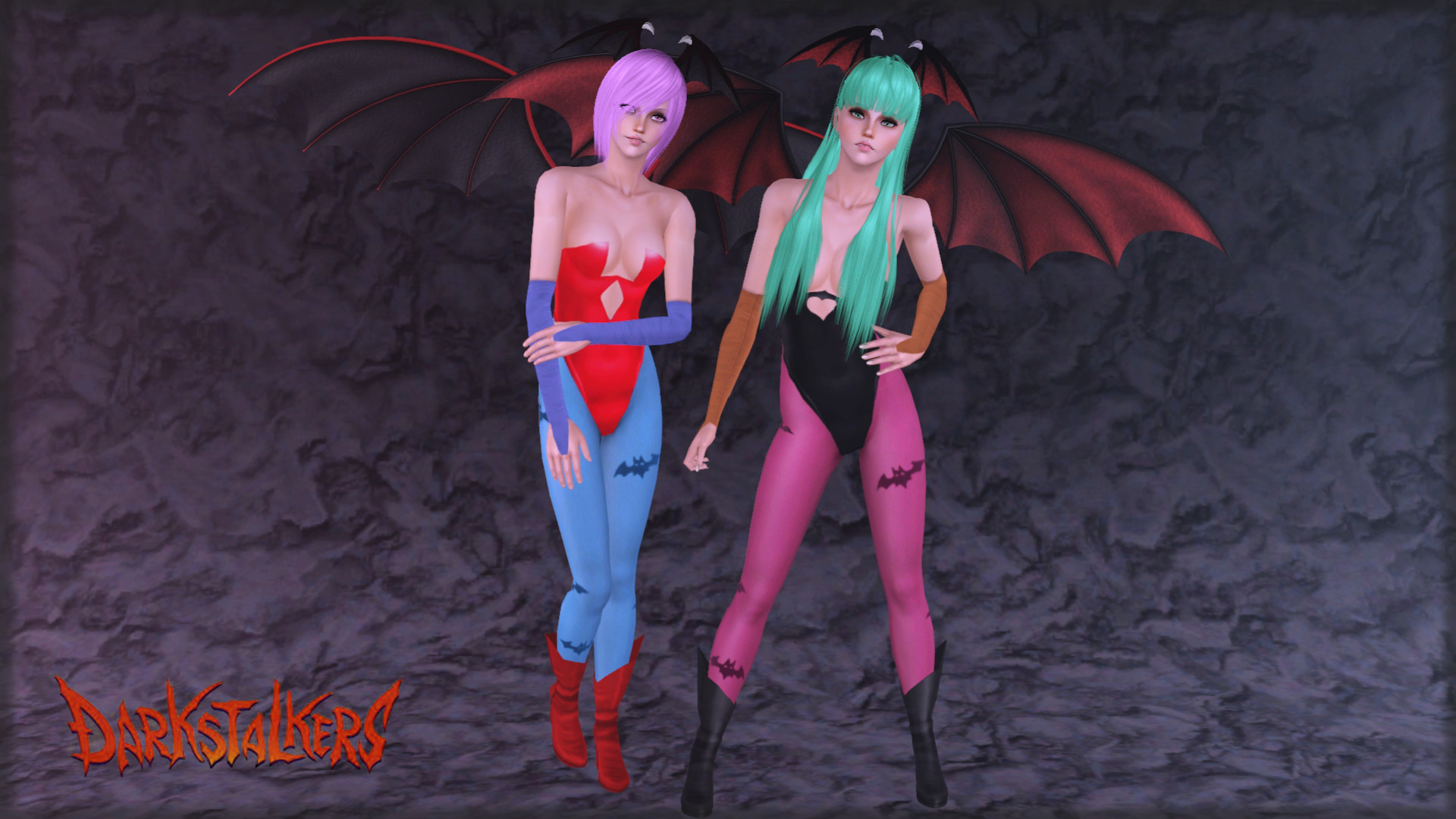1920x1080 ... The Sims 3: Darkstalkers - Morrigan and Lilith by Tx-Slade-xT