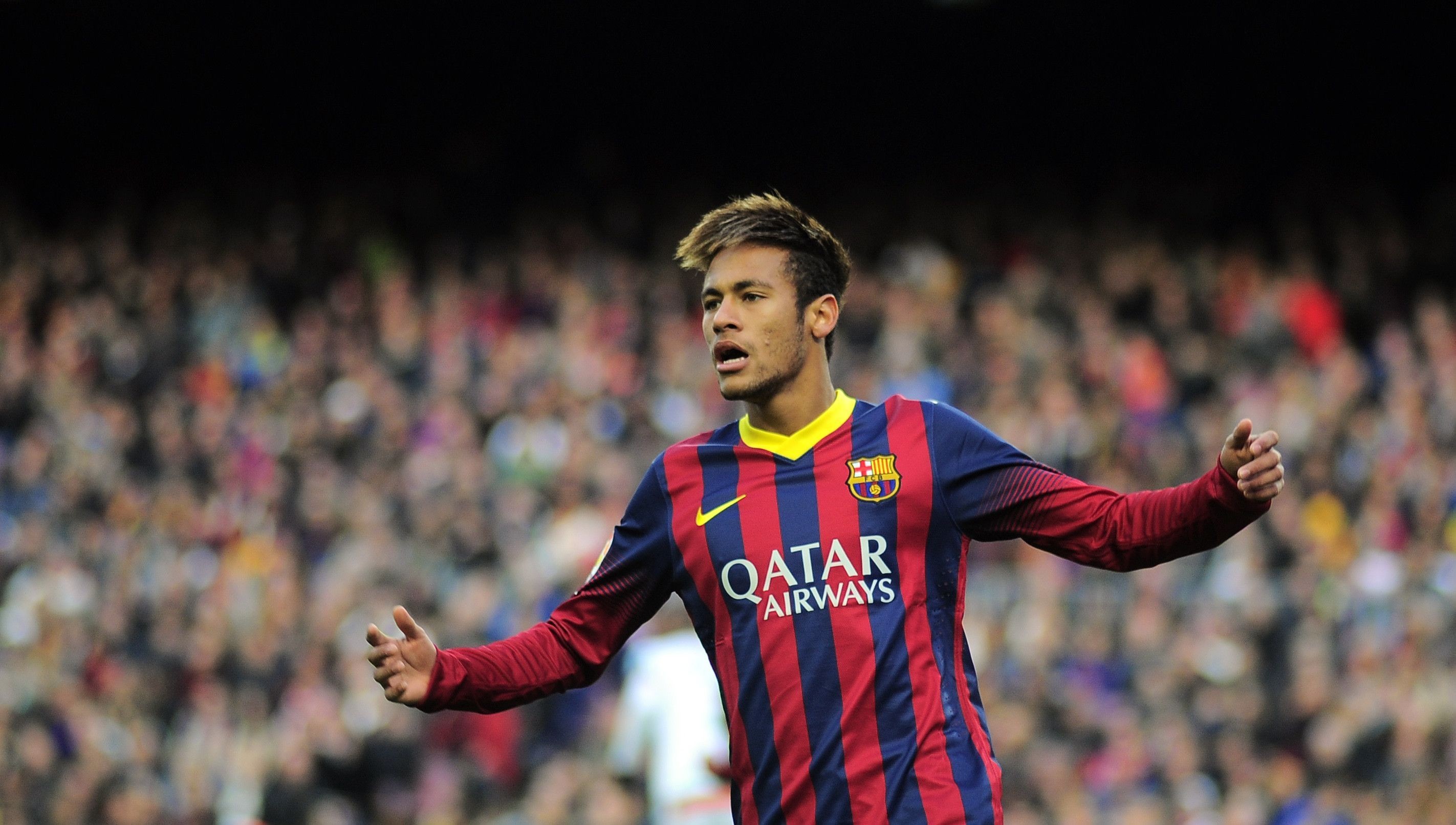 2845x1612 Neymar Barcelona HD Wallpaper
