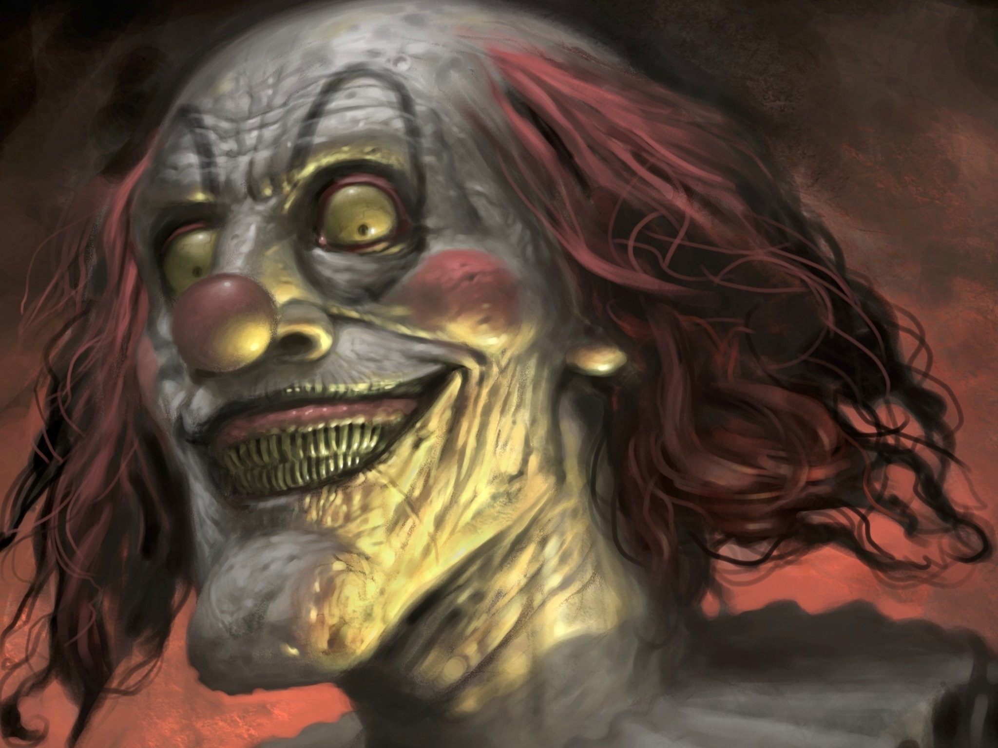 2048x1536 Dark Horror Evil Clown Art Artwork F Wallpaper At Dark Wallpapers
