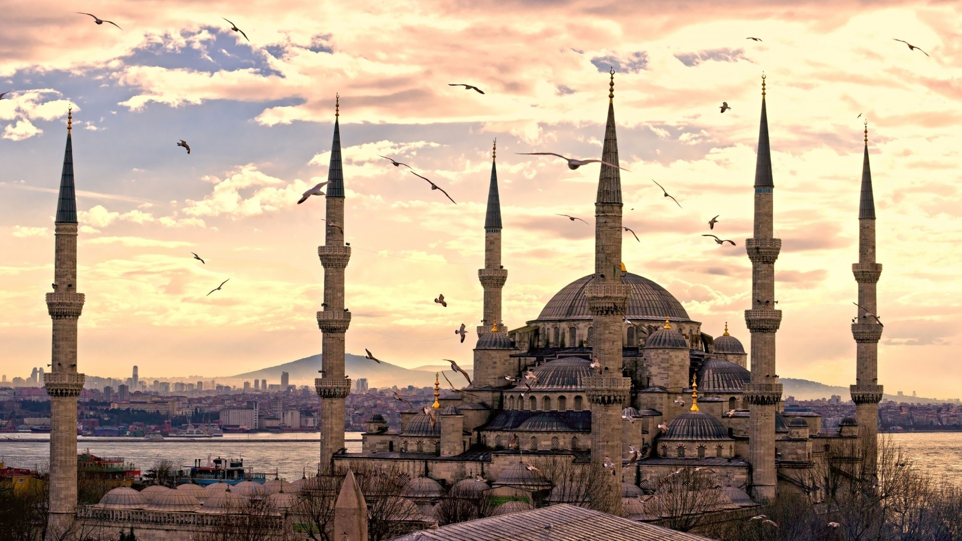 1920x1080 Preview wallpaper istanbul, city, sultanahmet mosque, turkey 
