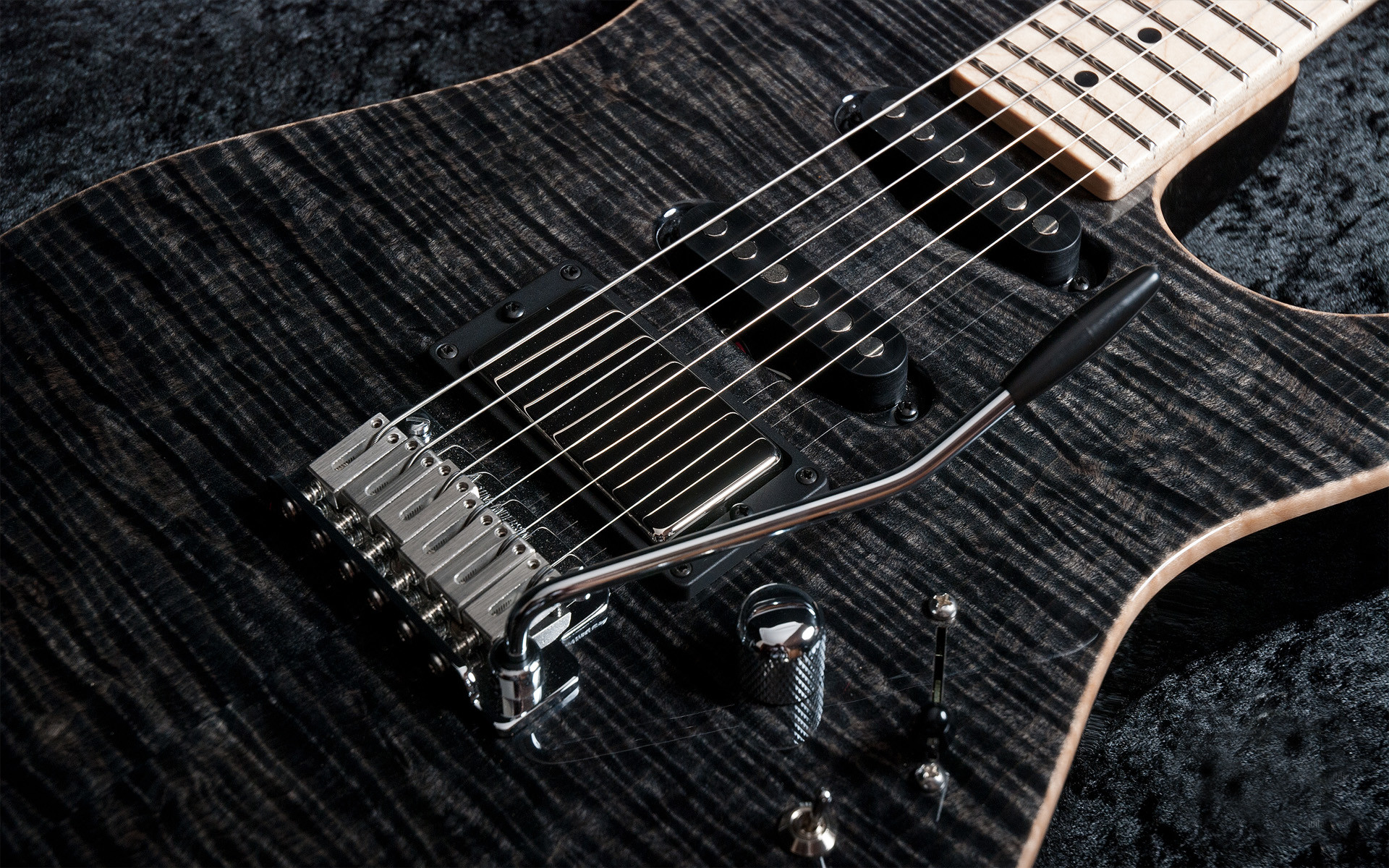 1920x1200 Black Guitar HD wallpaper
