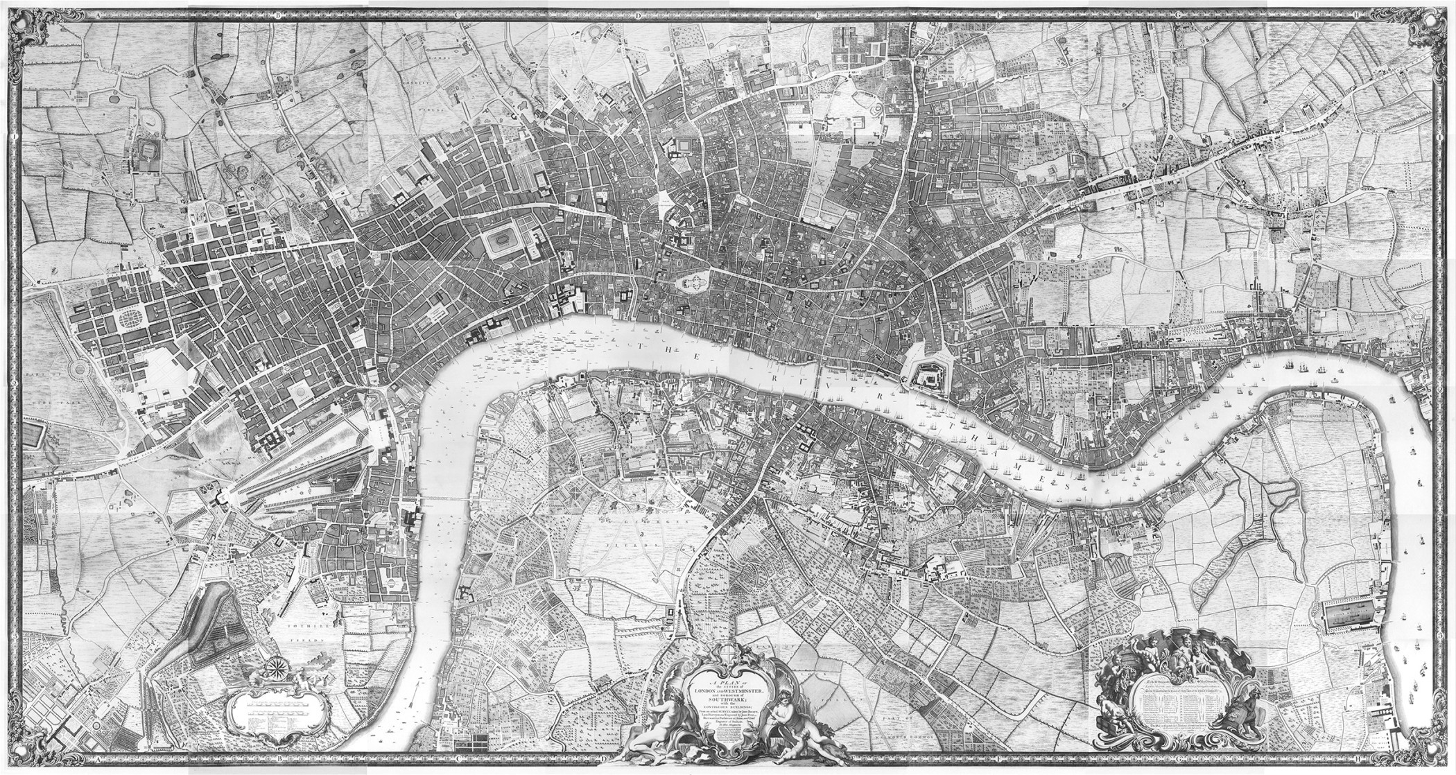 2100x1118 Map Of London Wallpaper