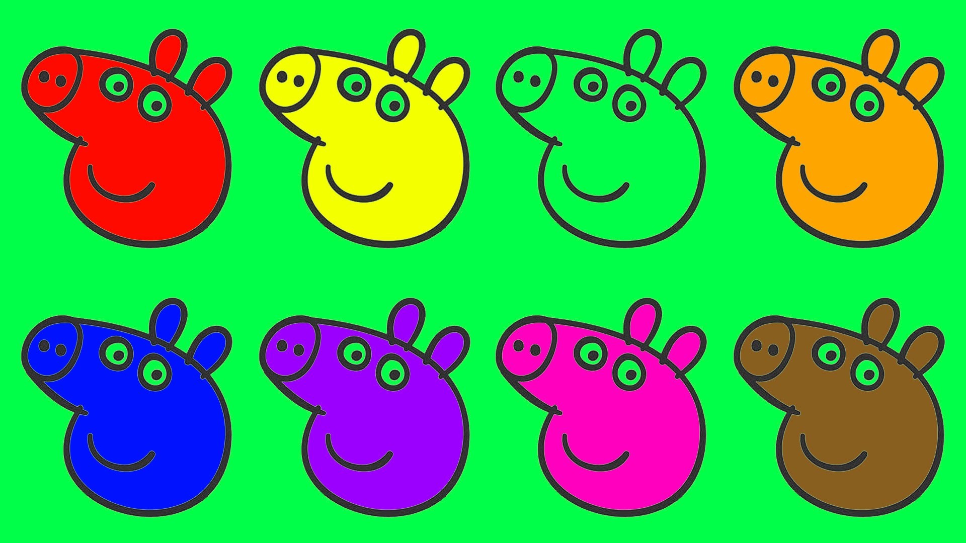1920x1080 Learn Colours For Children With Peppa Pig English Episodes New Colouring  Pages