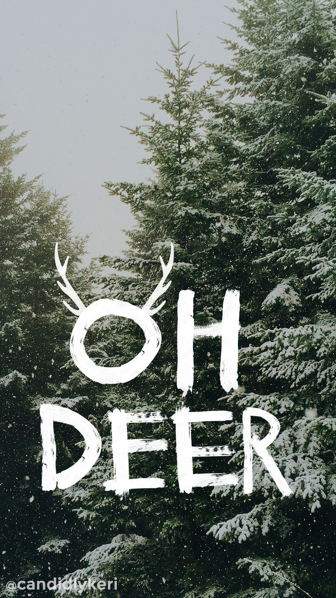 1080x1920 Oh Deer snowy trees Christmas tree cute background wallpaper you can  download for free on the