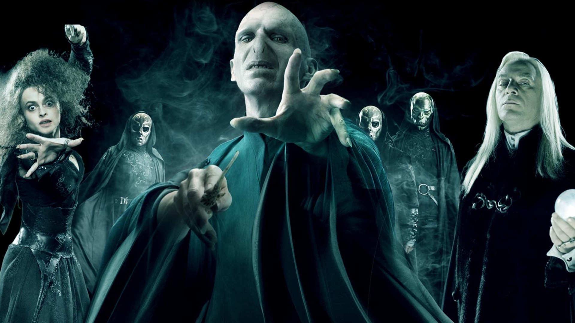 1920x1080 Harry Potter, Lord Voldemort, Bellatrix Lestrange, Death Eater, Lucius  Malfoy Wallpapers HD / Desktop and Mobile Backgrounds