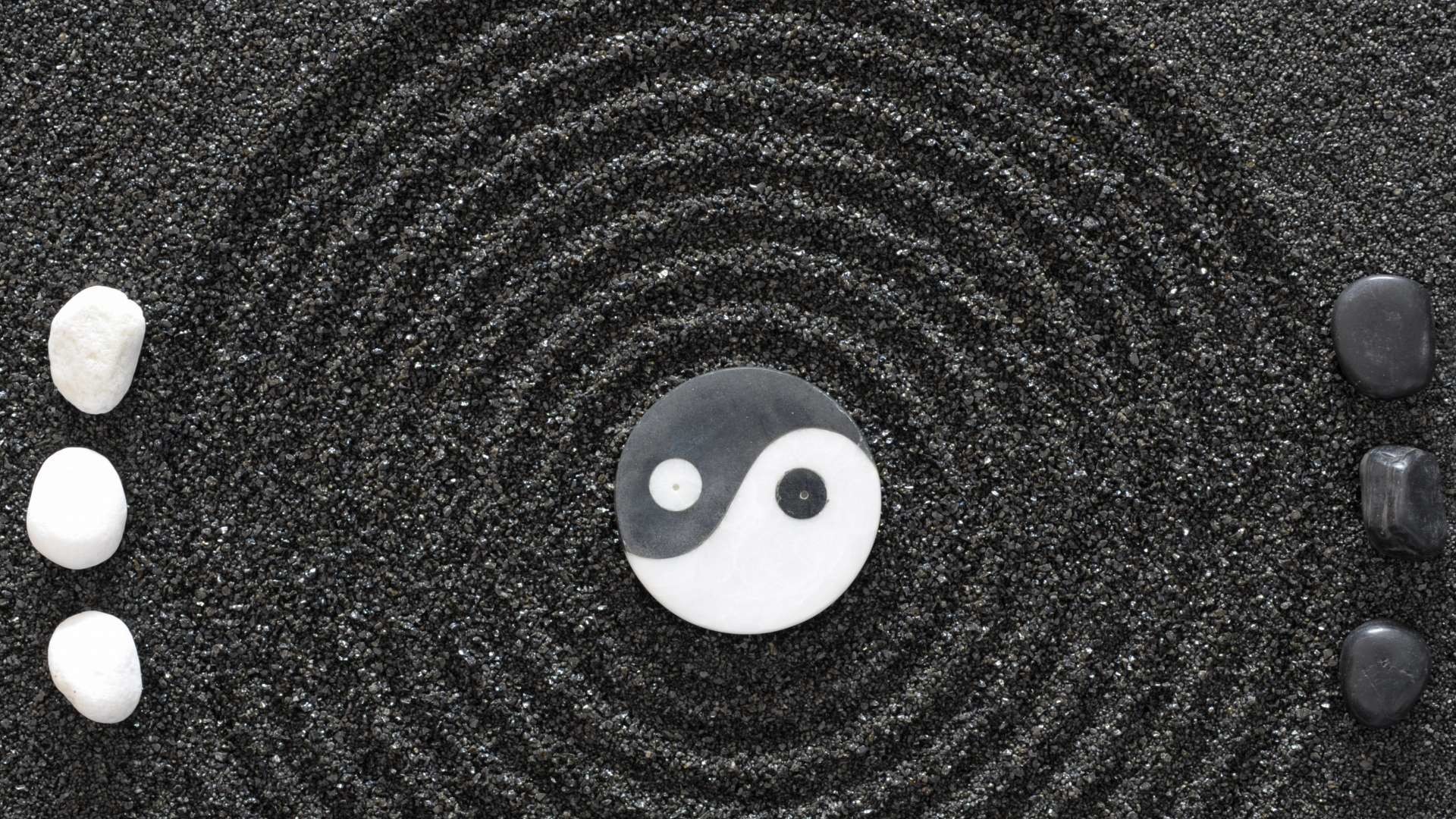 1920x1080 Yin Yang Stones Earth Symbol Harmony Hd Wallpaper 1080p | HDWallWide