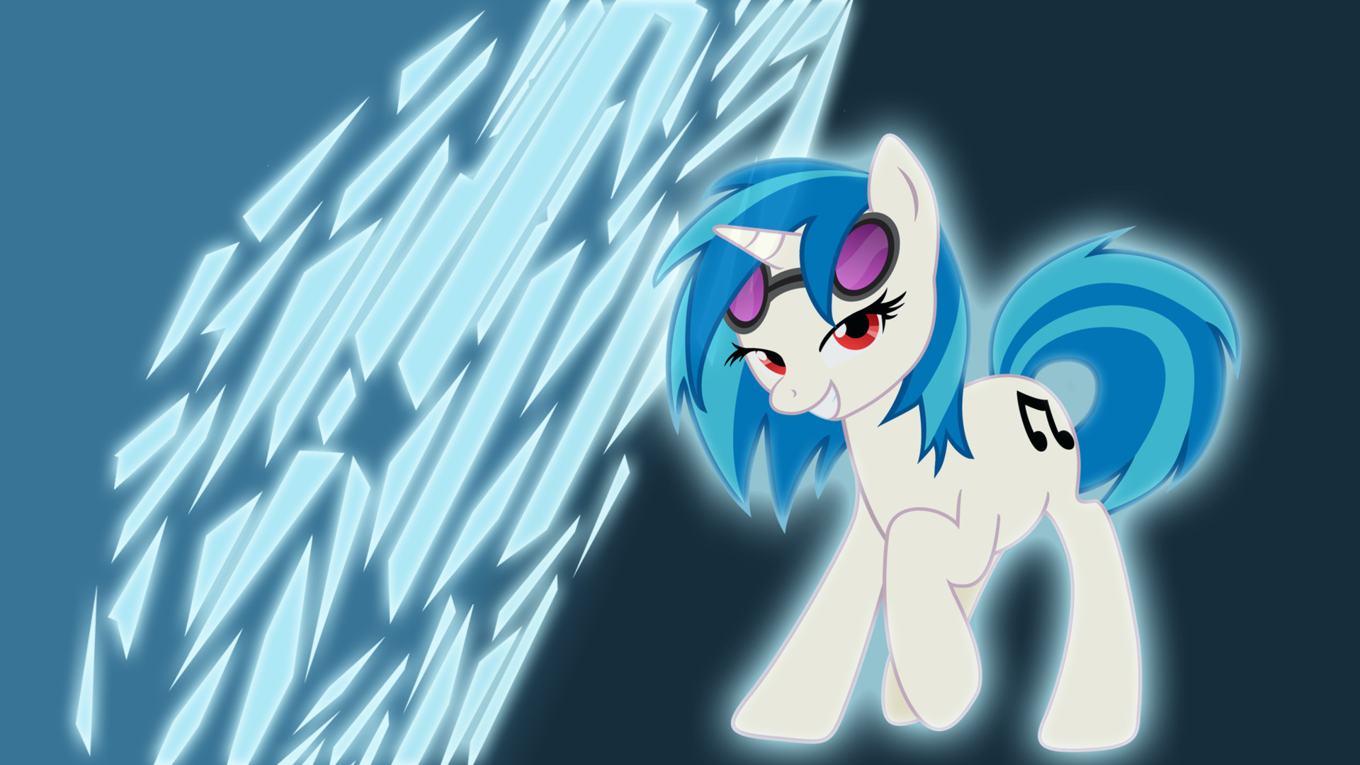 1920x1080 ... Vinyl Scratch - color changing wallpaper! by SappCup