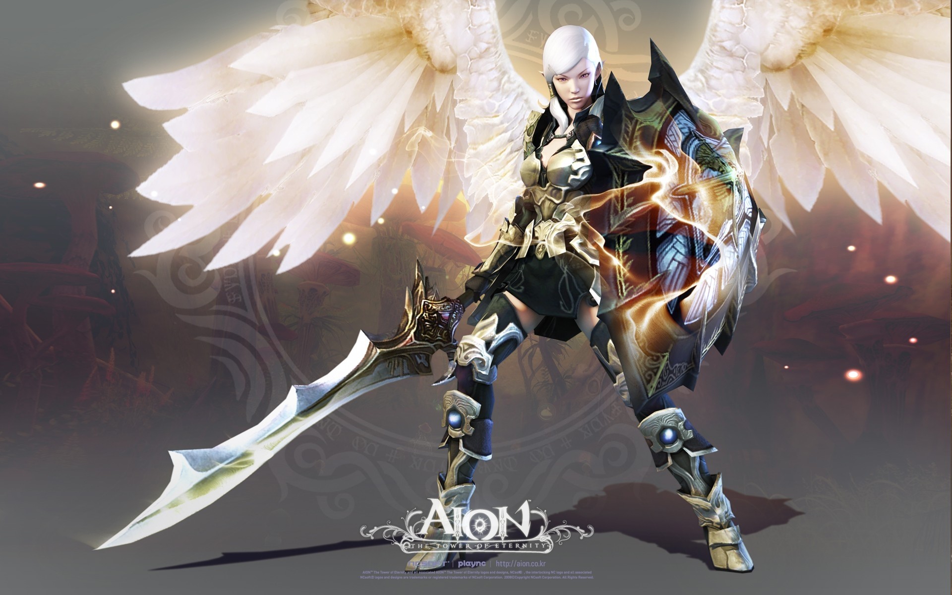 1920x1200 Wallpaper Aion the tower of eternity, Wings, Cloak, Fire, Magic HD,  Picture, Image