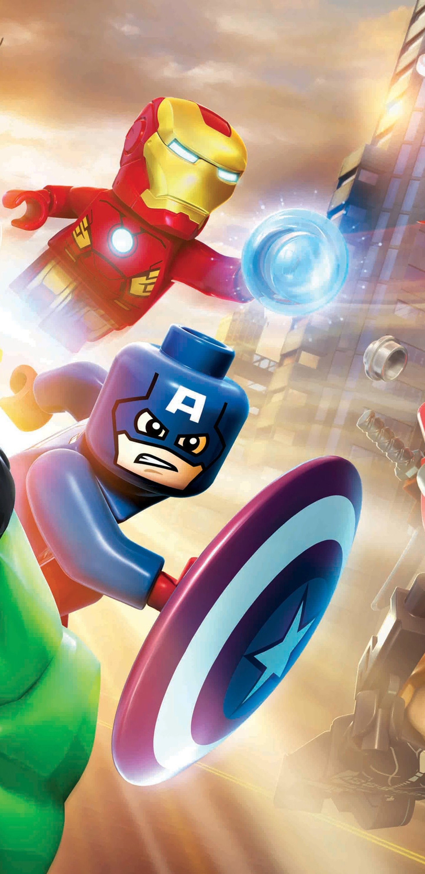 1440x2960 Marvel Lego Superheroes (Samsung Galaxy Note 9,8, S9,S8,S8+ QHD)