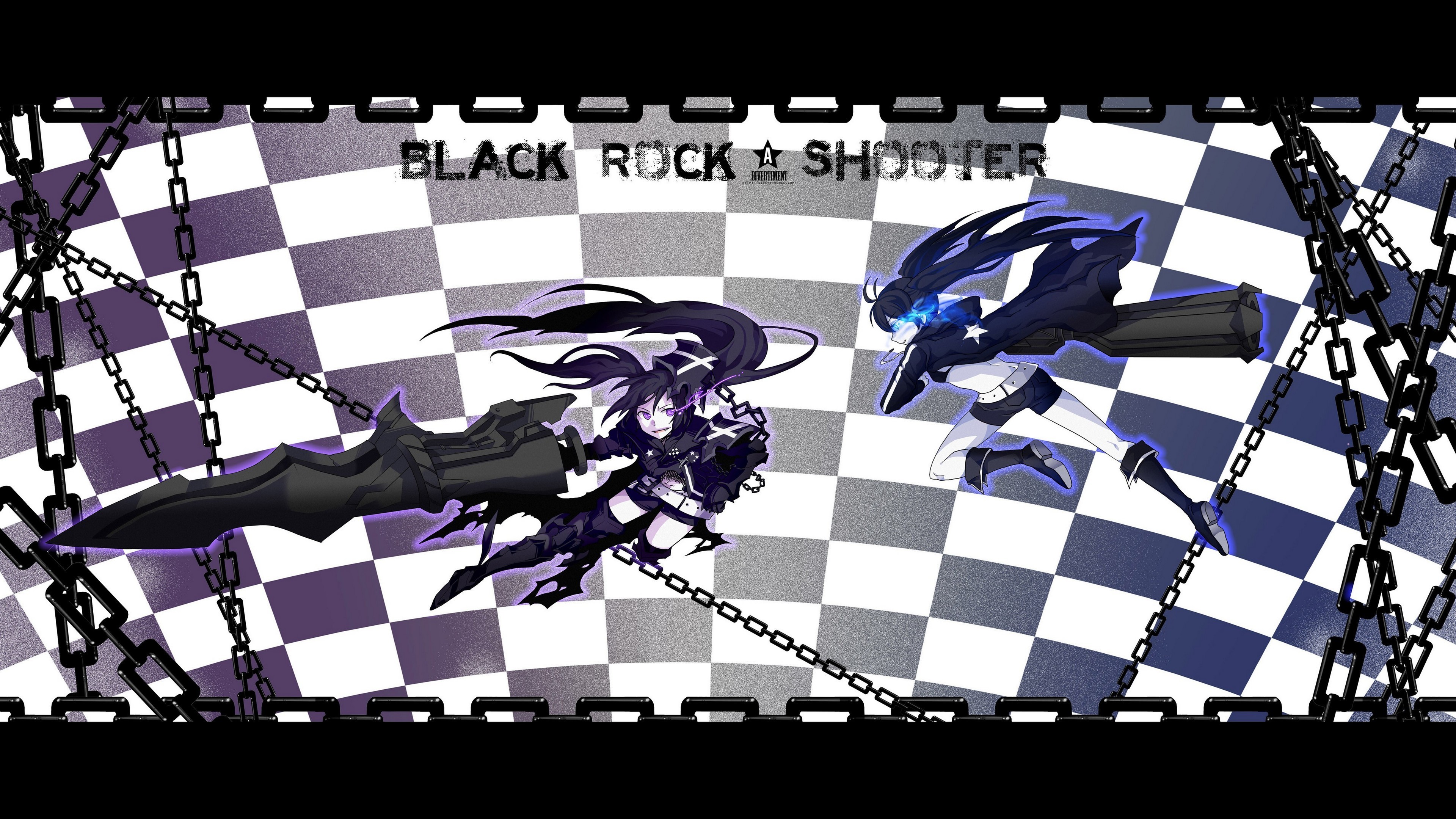 3840x2160 Black Rock Shooter Insane Black Rock Shooter Wallpaper