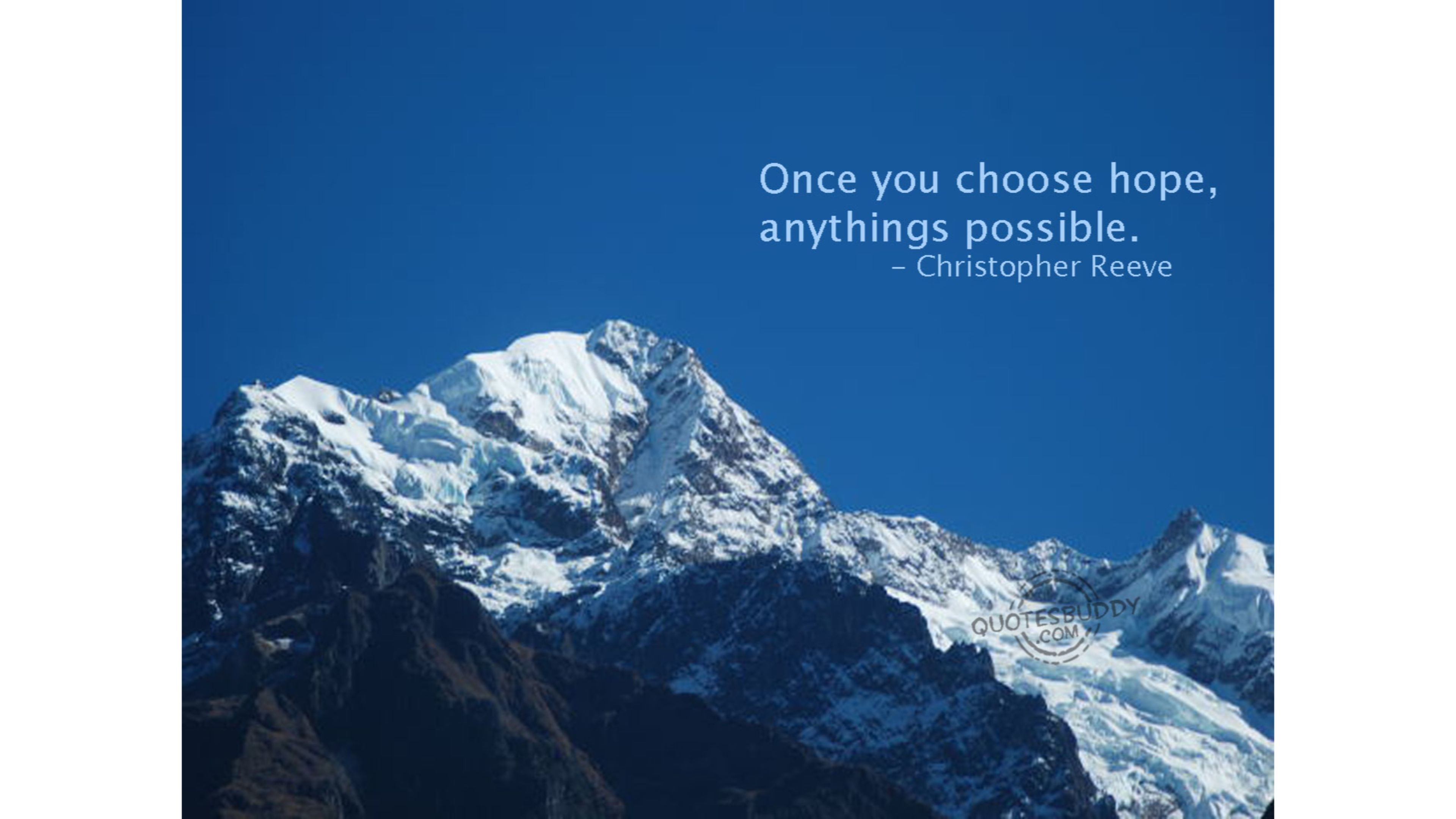 3840x2160 Chose Hope 4K Inspirational Quote Wallpaper