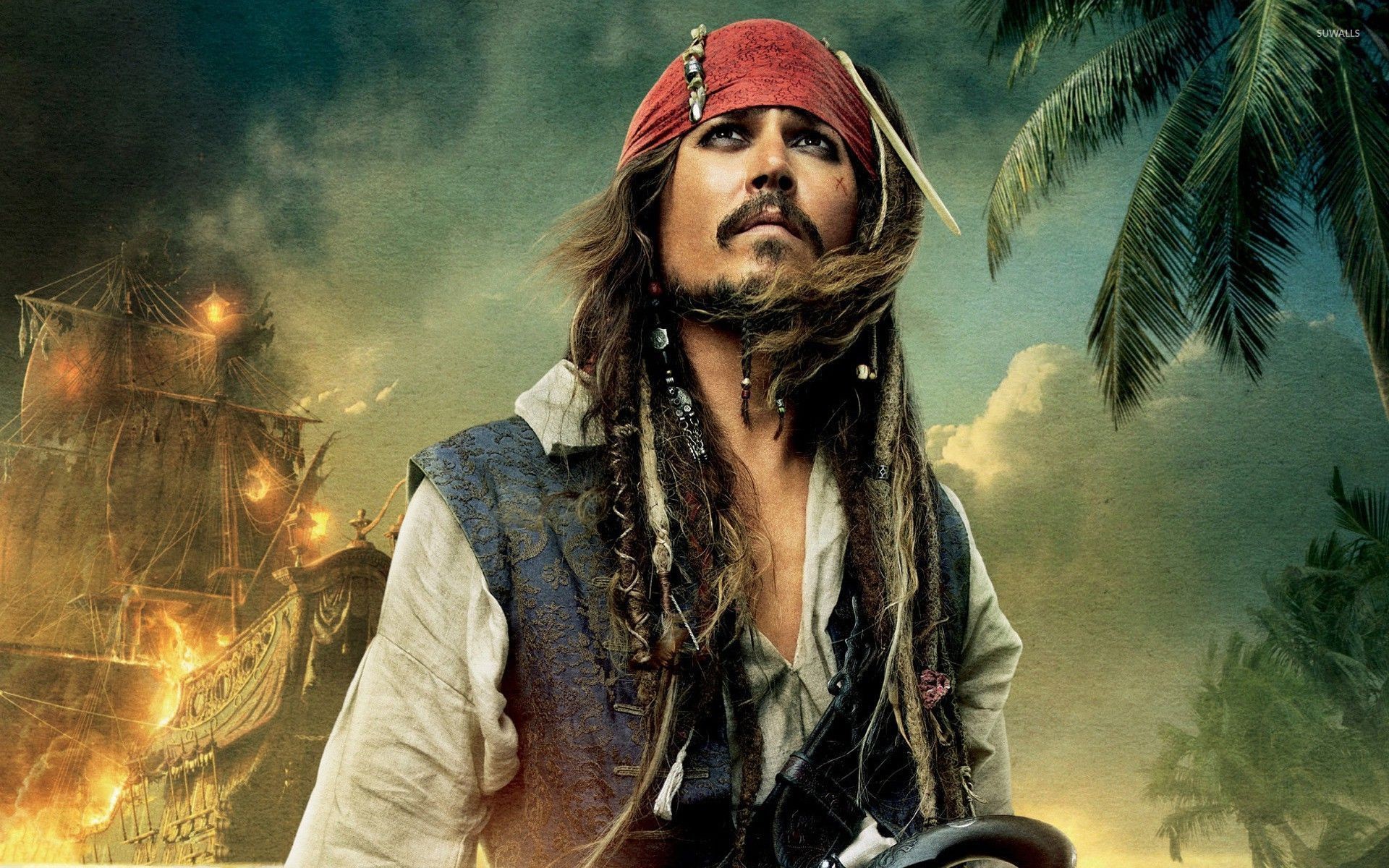 1920x1200 Captain Jack Sparrow - The Pirates of the Caribbean wallpaper