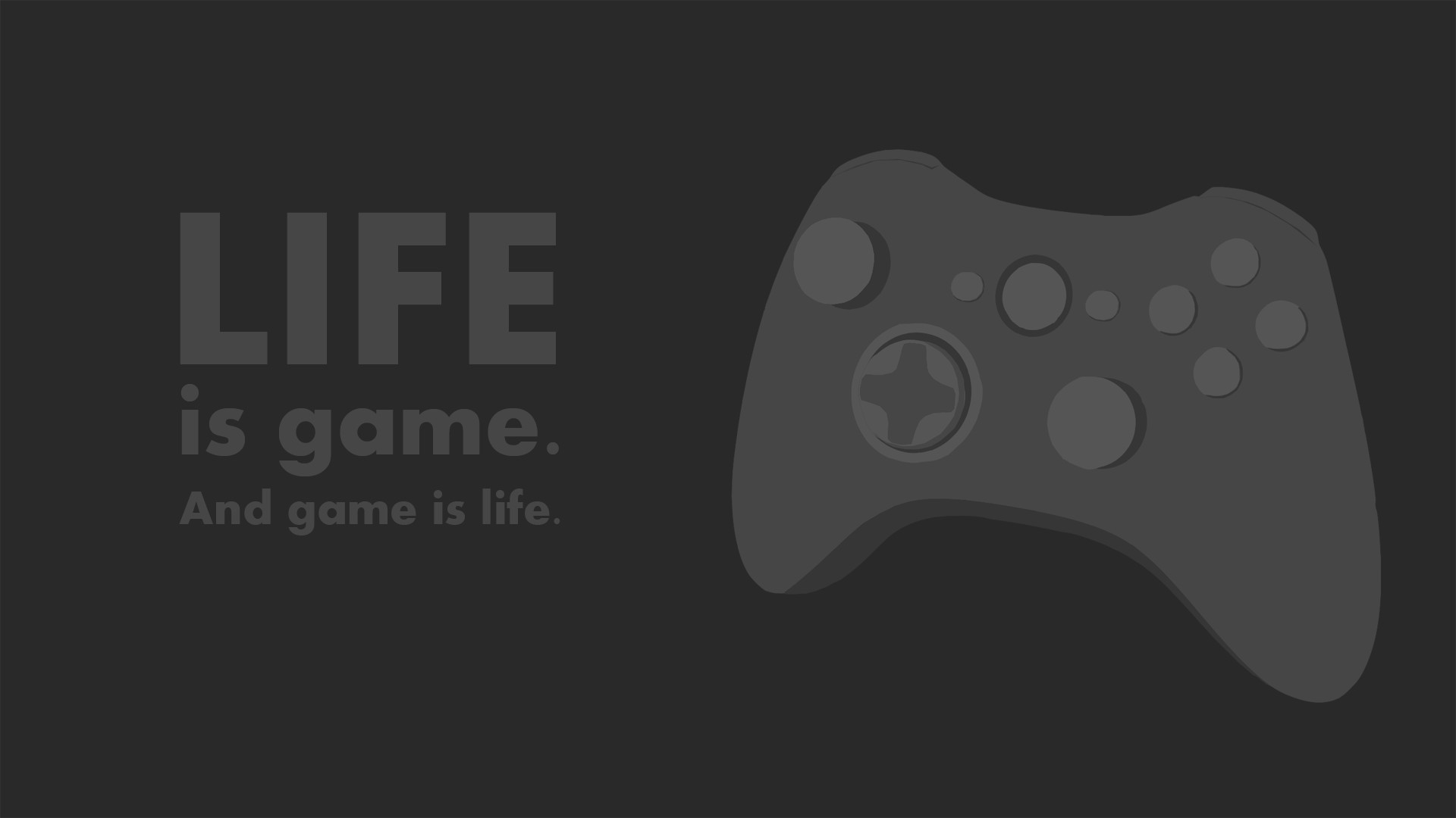 1920x1080 ... Life is game wallpaper by nullf