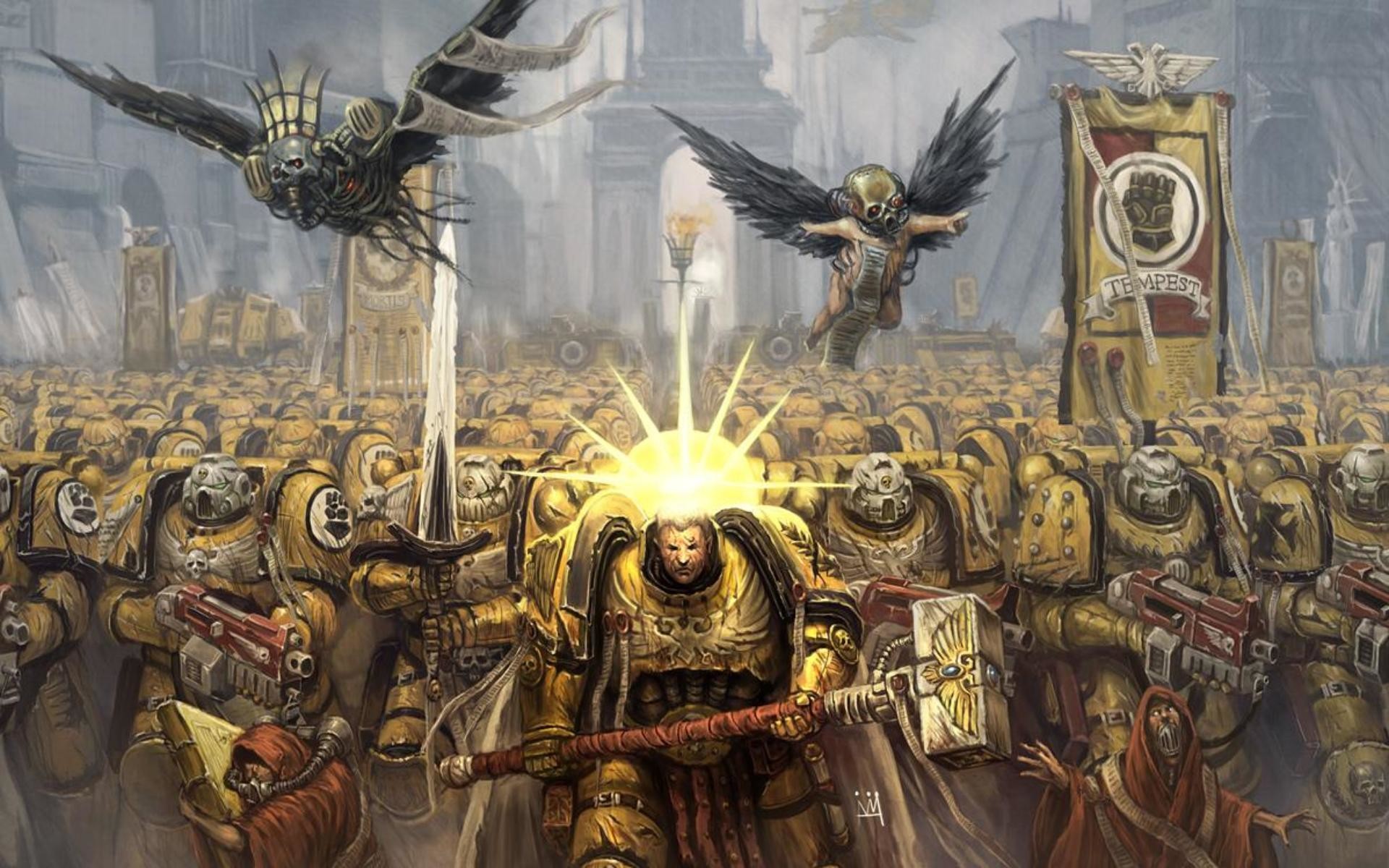 1920x1200 Imperial Fists, Warhammer 40k - Wallpapers – yoyowall.