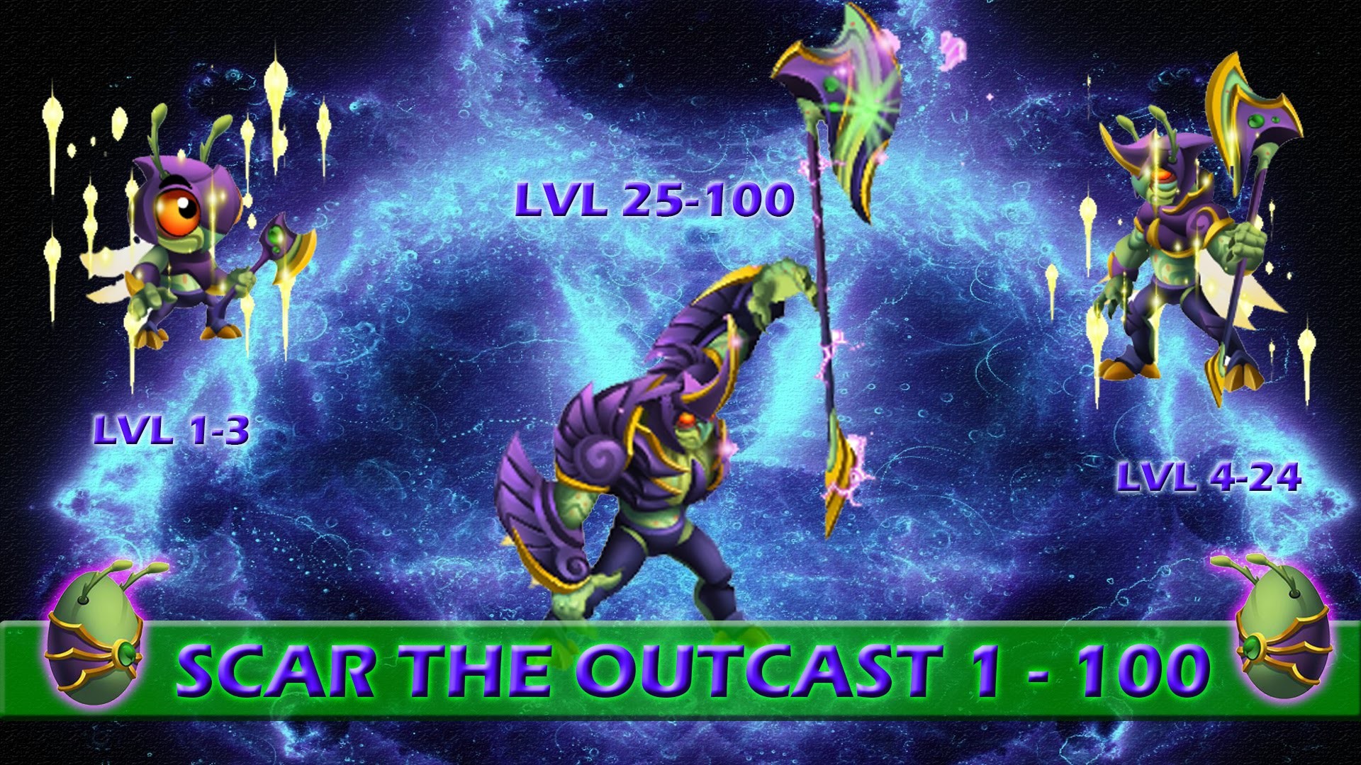 1920x1080 Monster Legends | Scar the outcast 1 - 100 + combate | Monster VIP