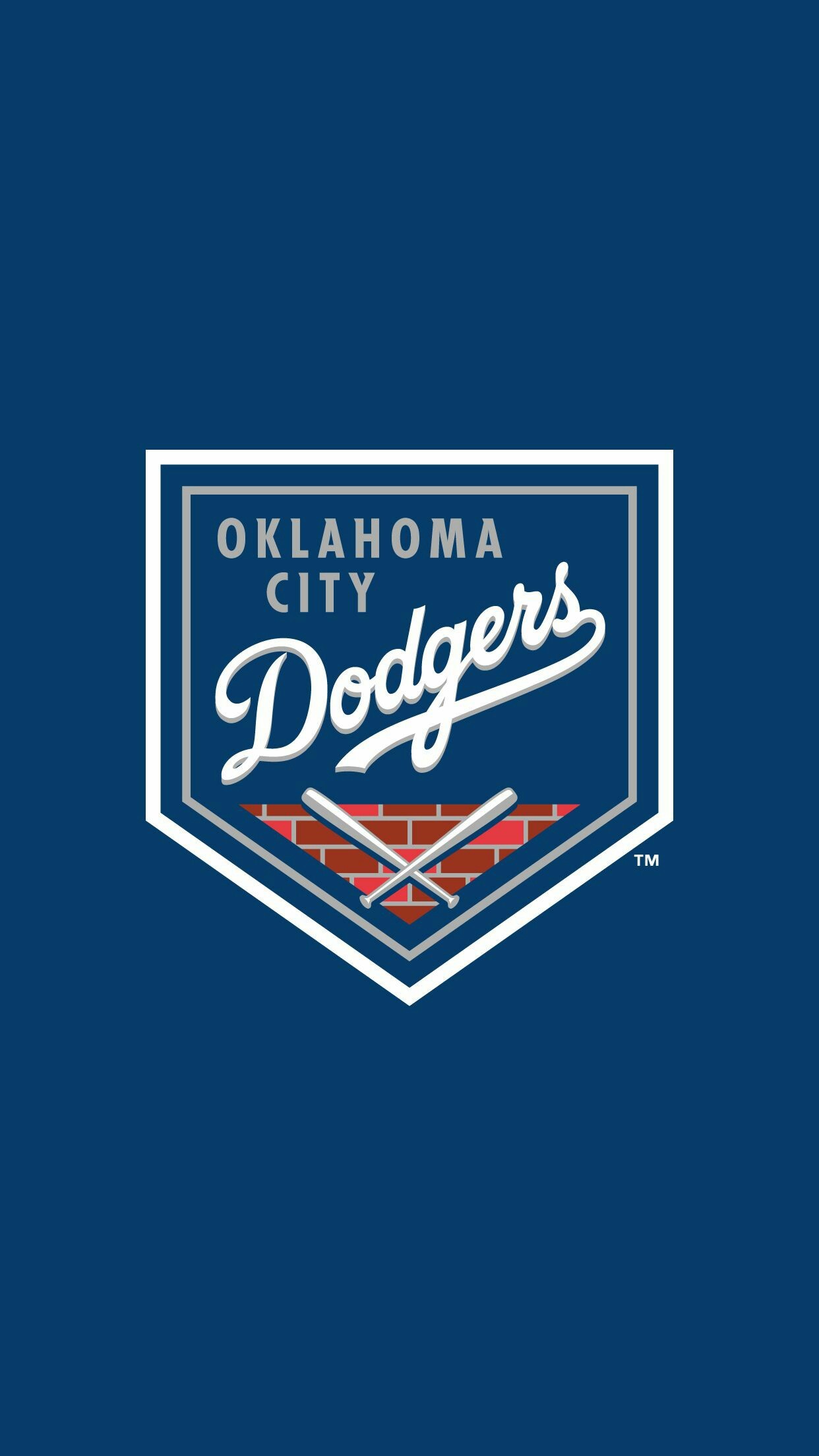1242x2208 OKC Dodgers Wallpaper