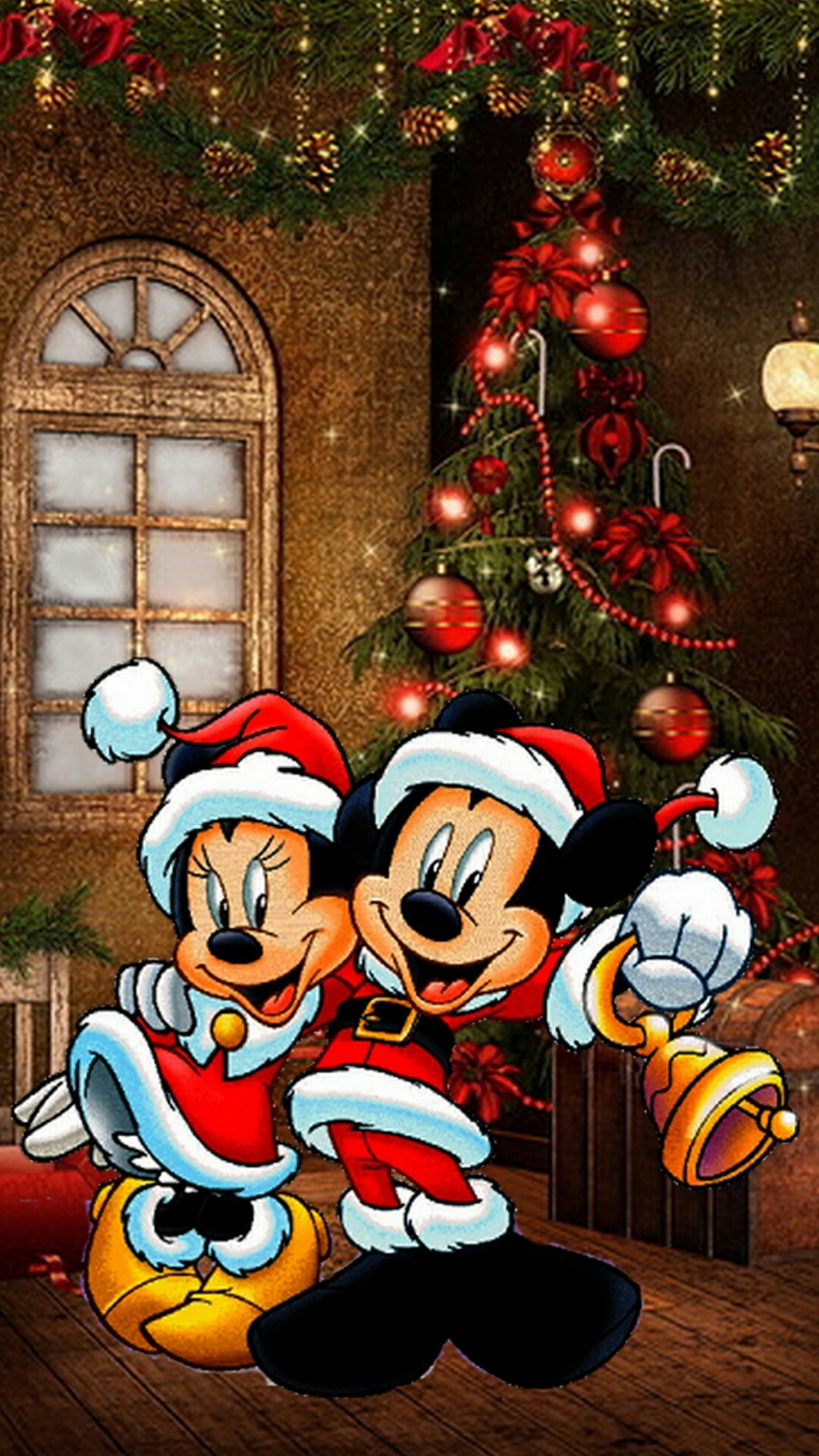 1080x1920 Holiday Wallpaper, Wallpaper Backgrounds, Walt Disney Mickey Mouse, Disney  Cruise/plan, Minnie Mouse, Merry Christmas, Decoupage, Noel, Colors