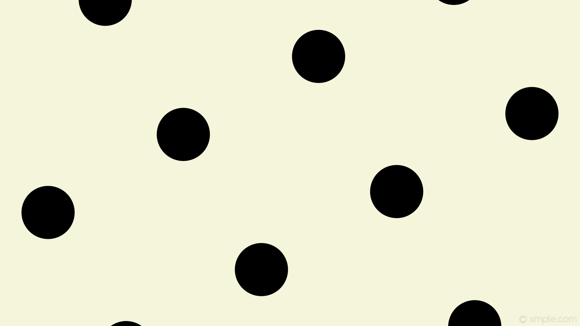 1920x1080 wallpaper black dots white spots polka beige #f5f5dc #000000 30Â° 176px 517px