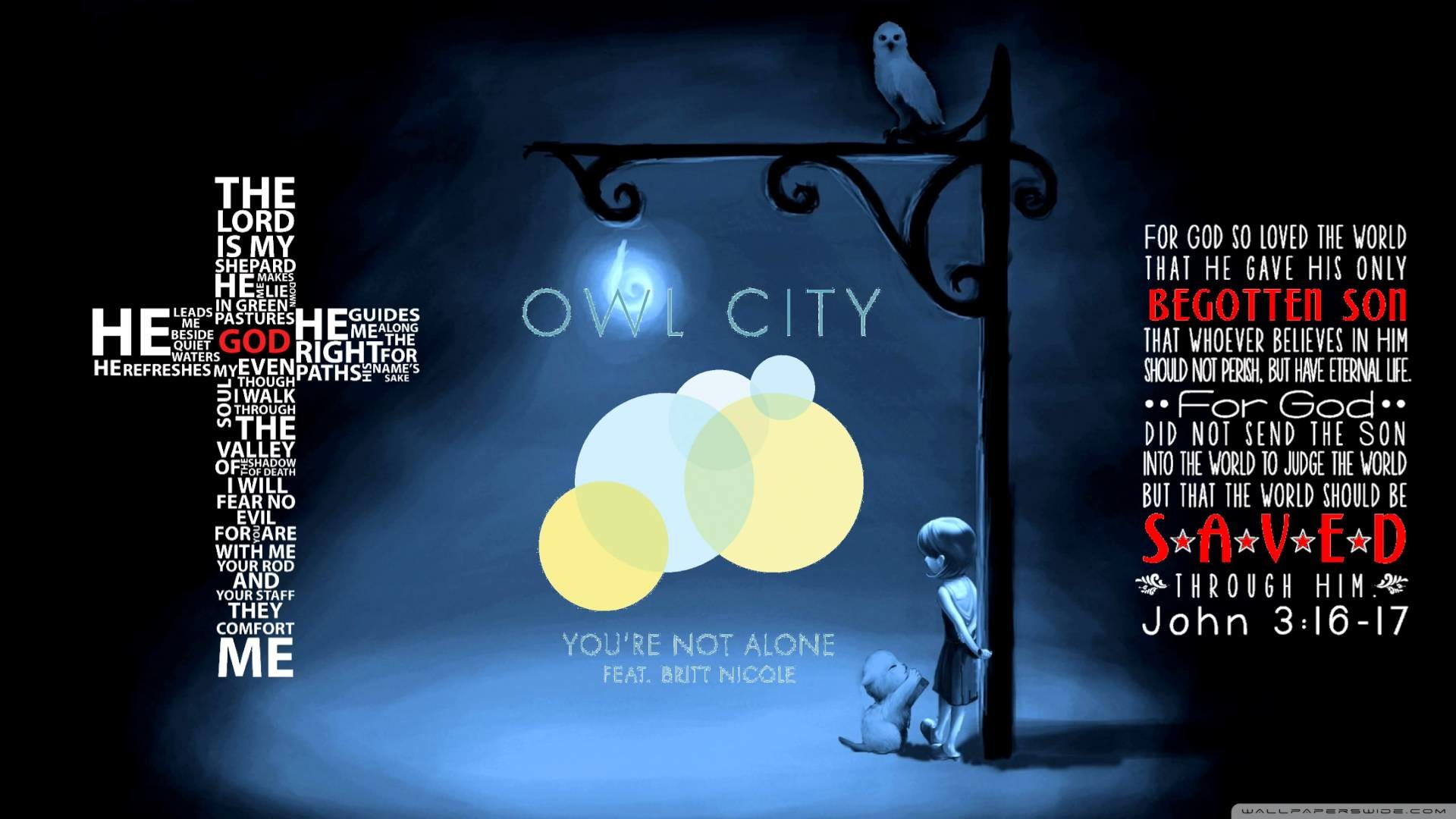 1920x1080 Owl Alone Wallpaper Not Alone Owl City ft