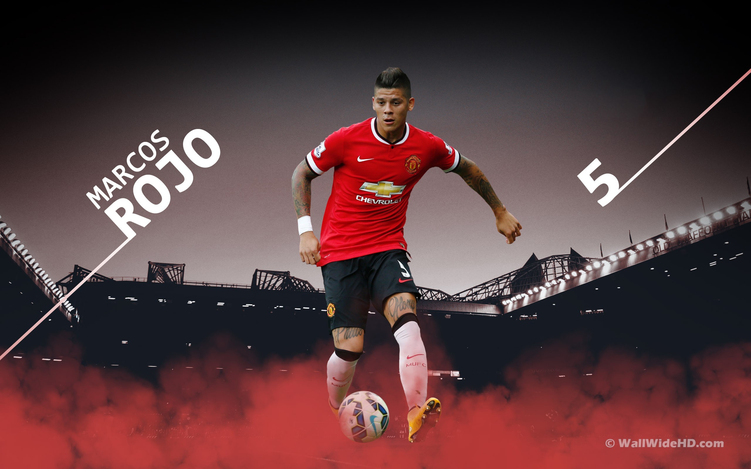 2560x1600 Marcos Rojo 2014 Manchester United Wallpaper