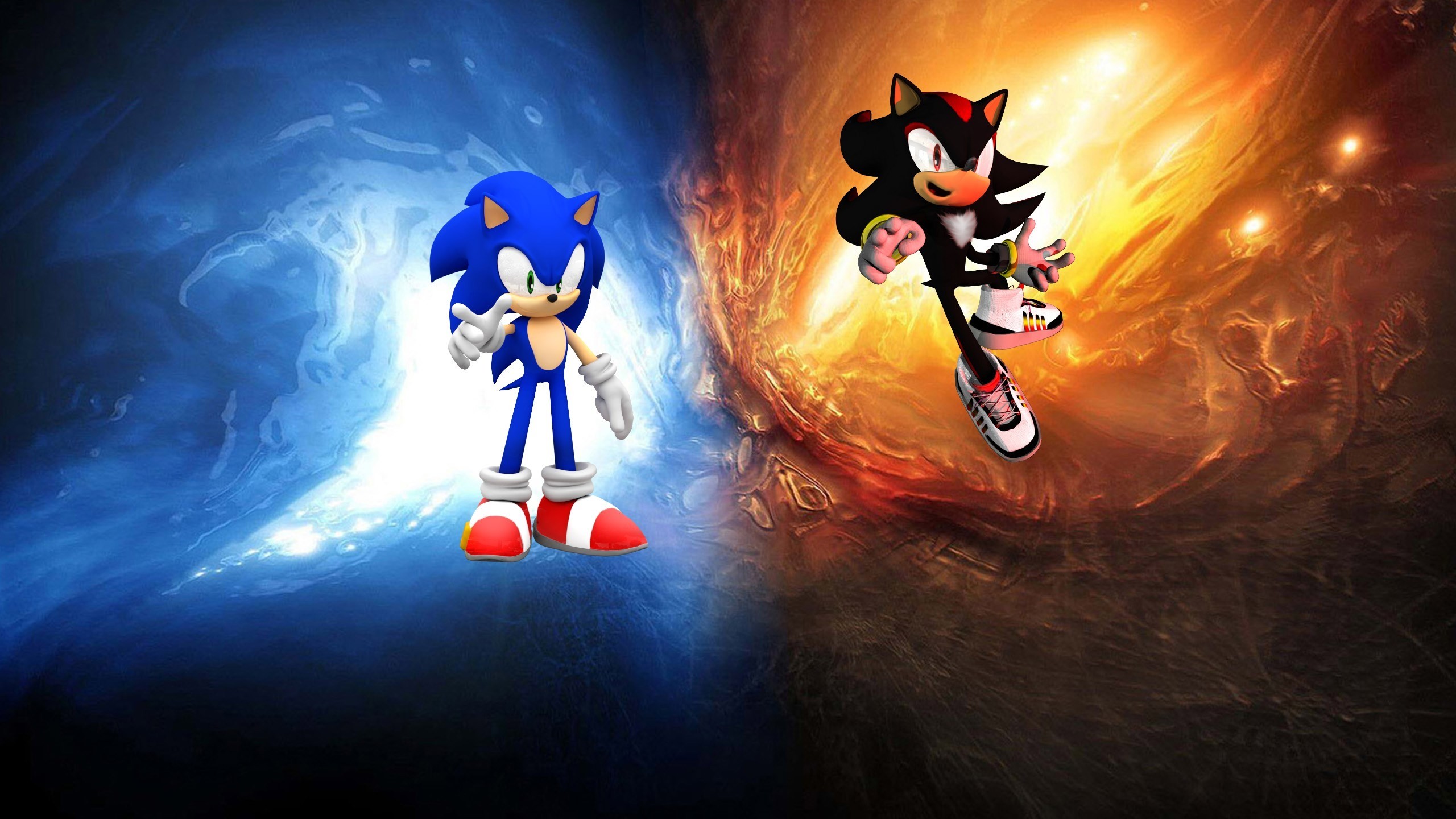 2560x1440 sonic and shadow wallpaper ...