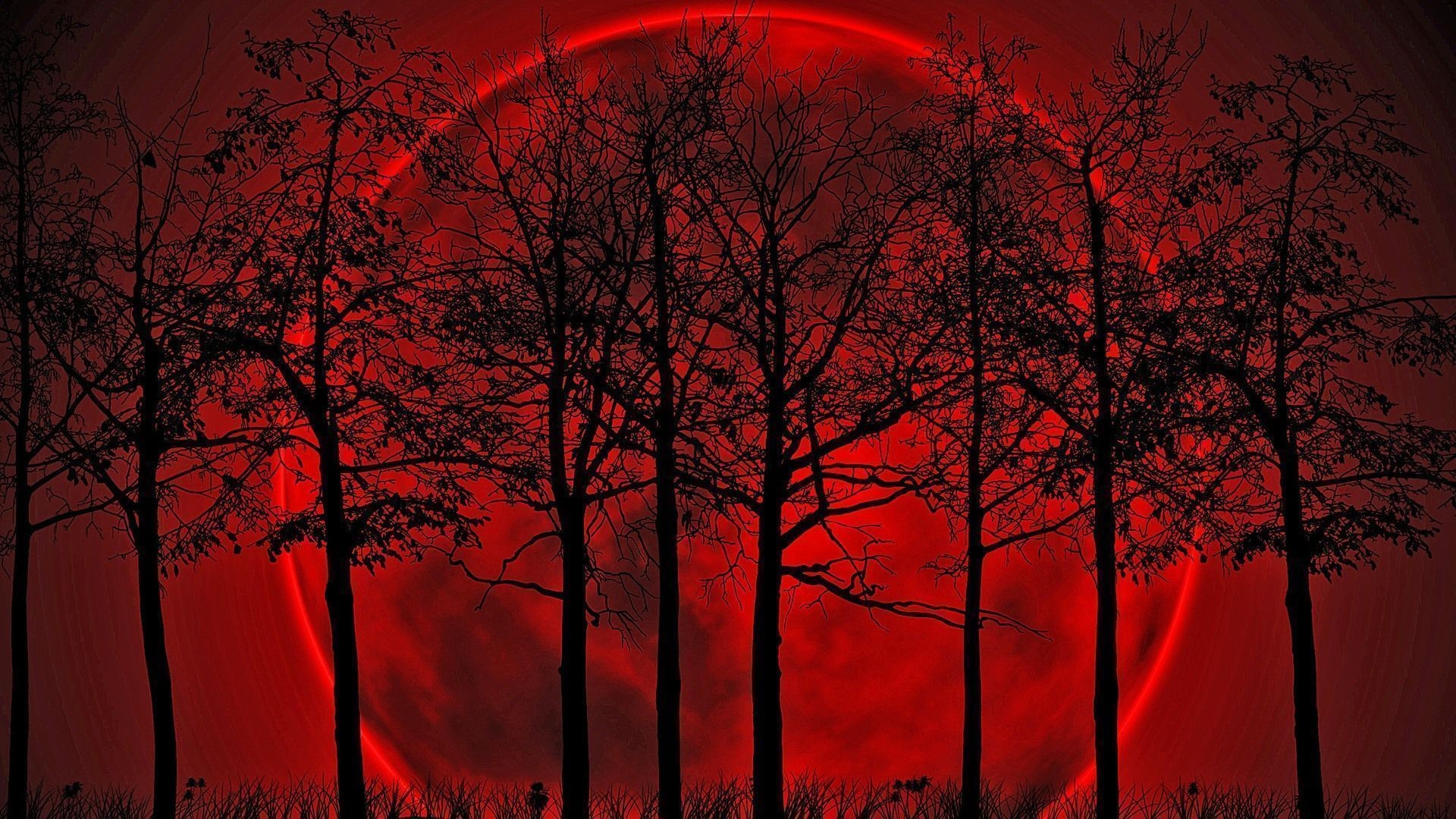 1920x1080 Blood Moon Wallpapers