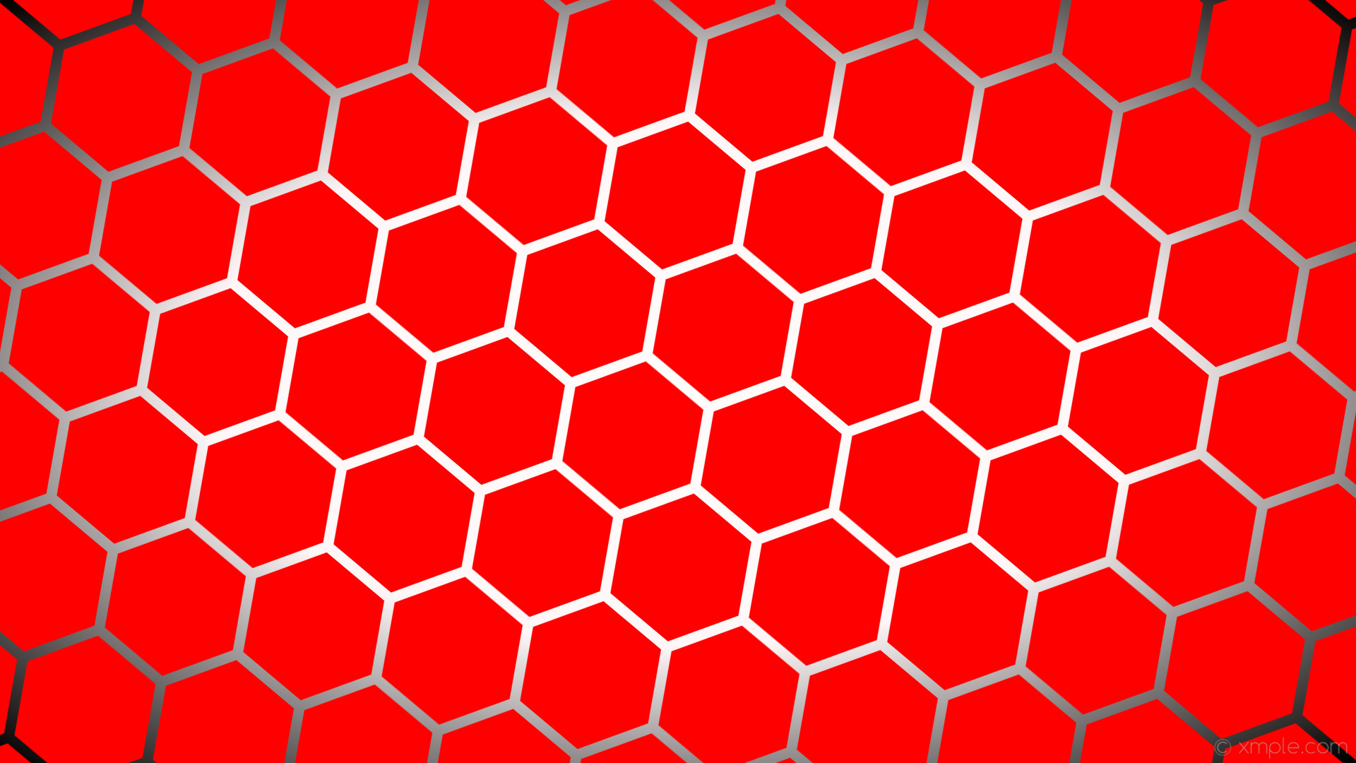 1920x1080 wallpaper black hexagon glow white red gradient snow #ff0000 #ffffff  #fffafa diagonal 50