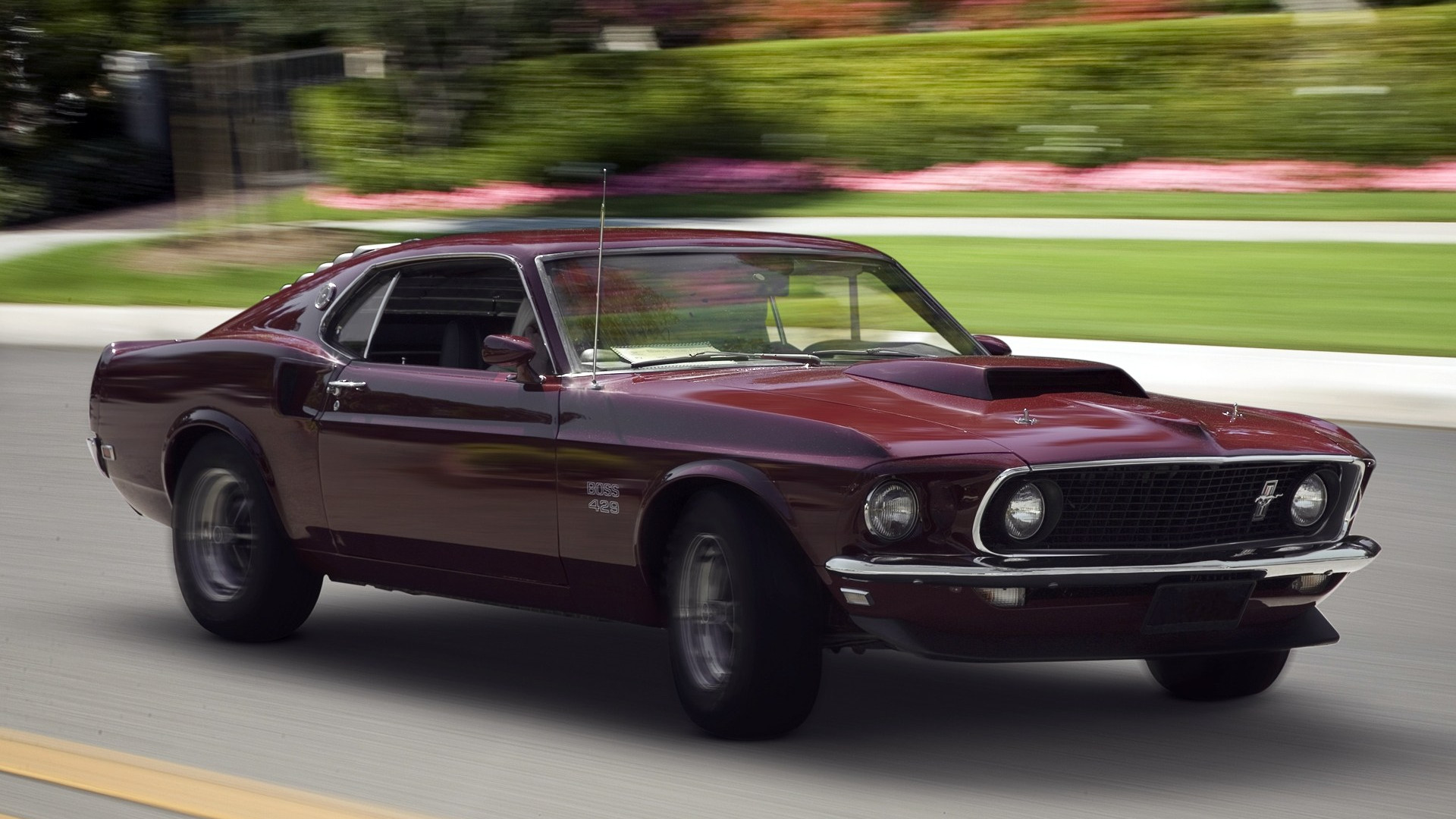 1920x1080  Wallpaper muscle car, 1969, ford boss, 429, mustang, fastback