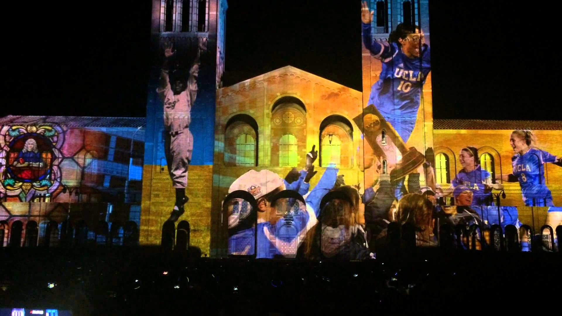 1920x1080 [Watch HD] UCLA Let There Be projection mapping light show @ Royce Hall  Quad - YouTube