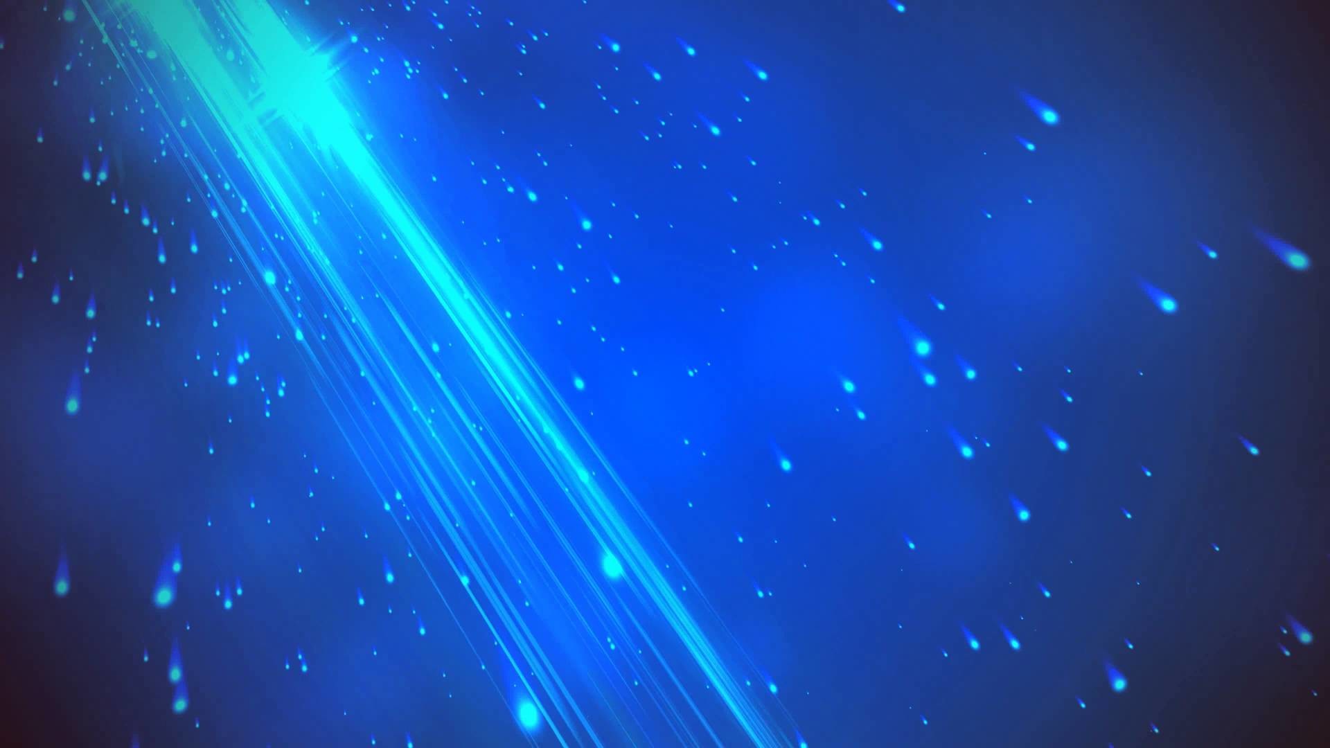 1920x1080 60fps Deep Blue Beauty Flares Falling HD Motion Background