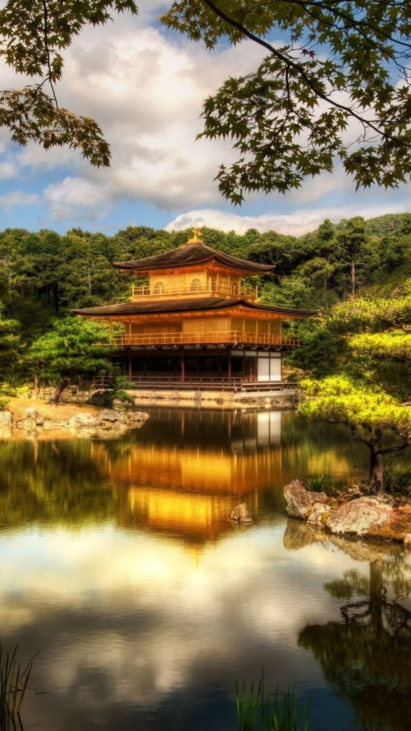 1440x2560  Wallpaper ryoanji zen garden, japan, mirabell, gardens, austria