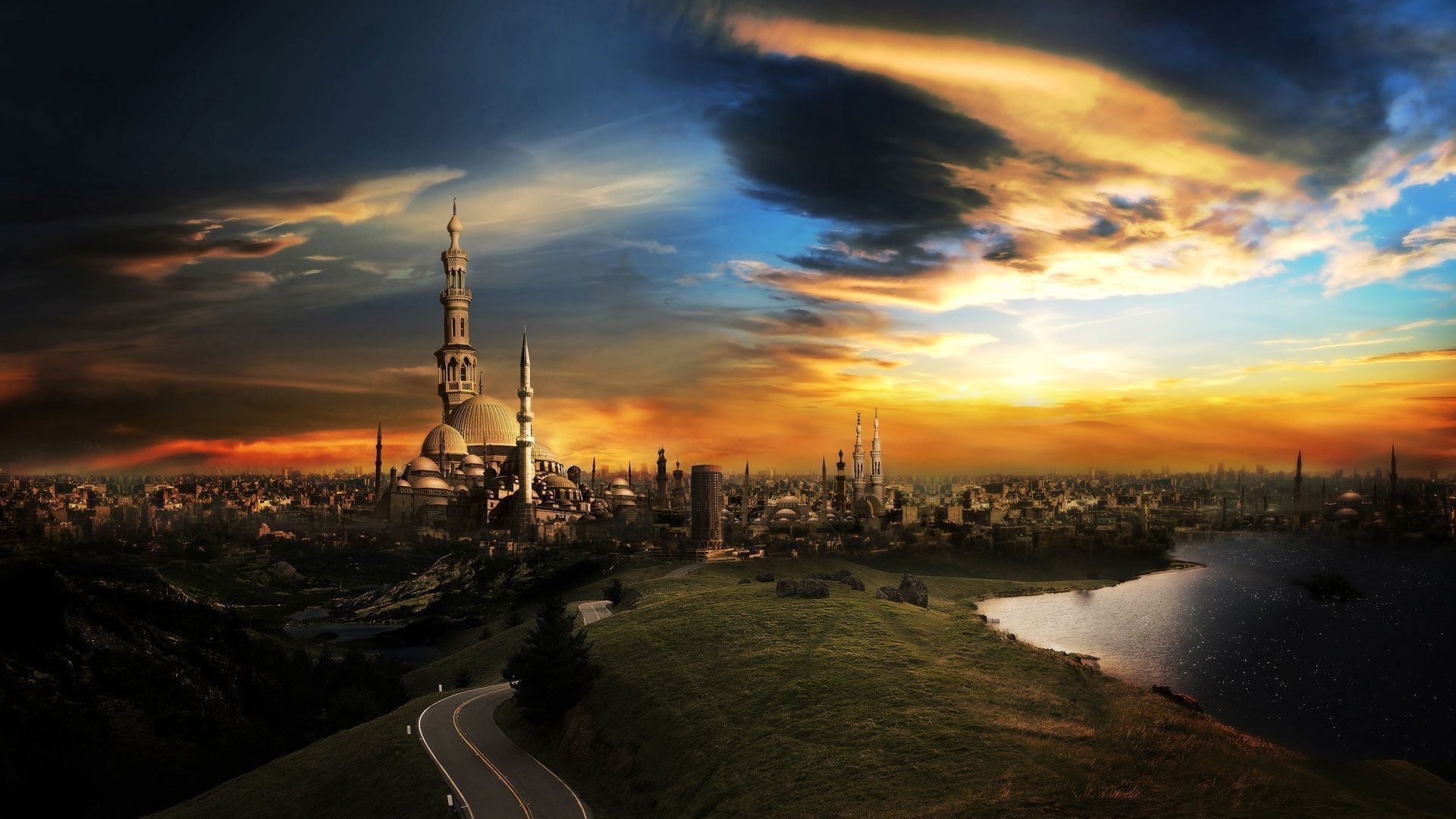1920x1080 Panoramic cityscape, architecture,  HD Wallpaper and FREE .