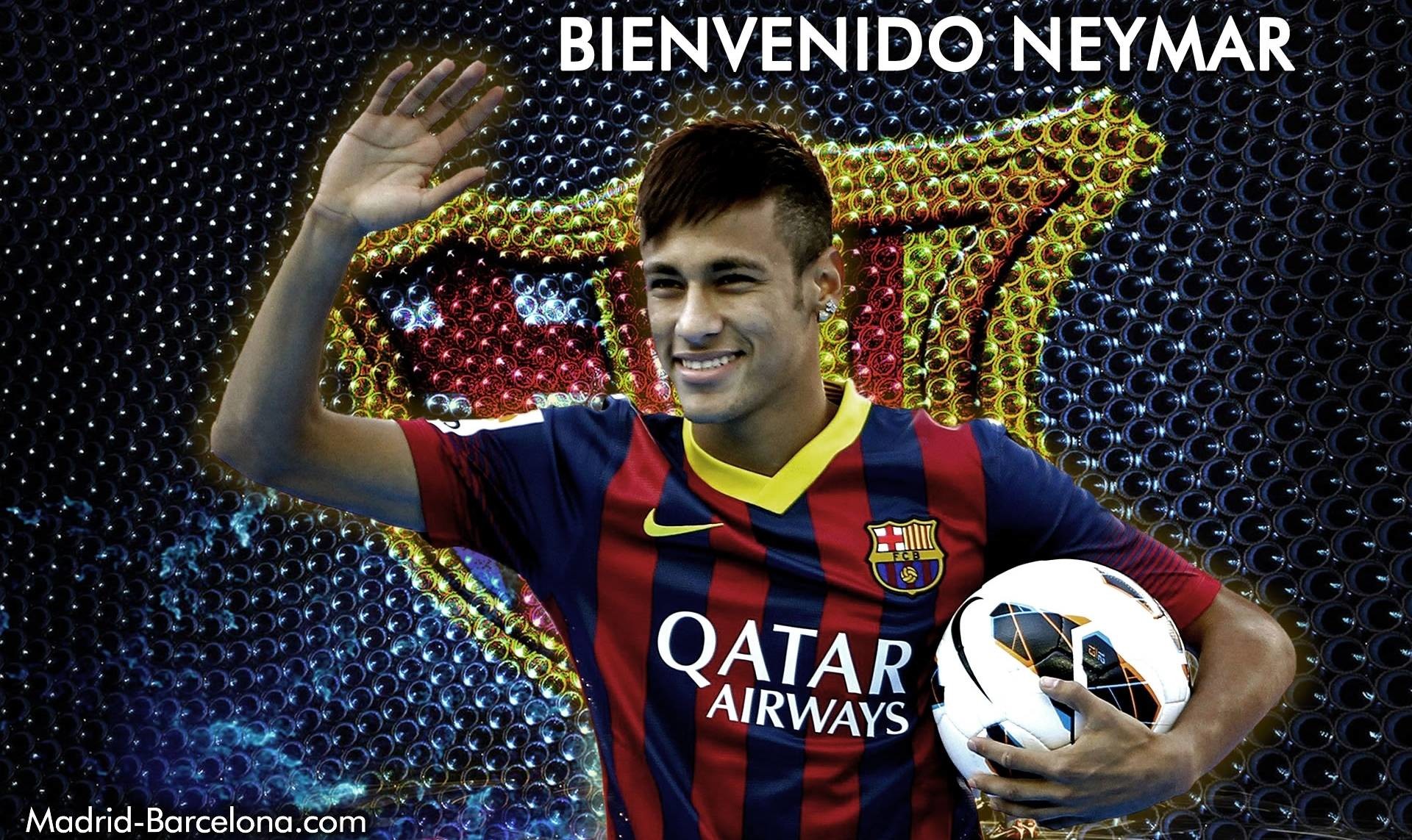 1920x1143 Neymar Welcome To Barcelona HD Wallpaper | Wallpup.