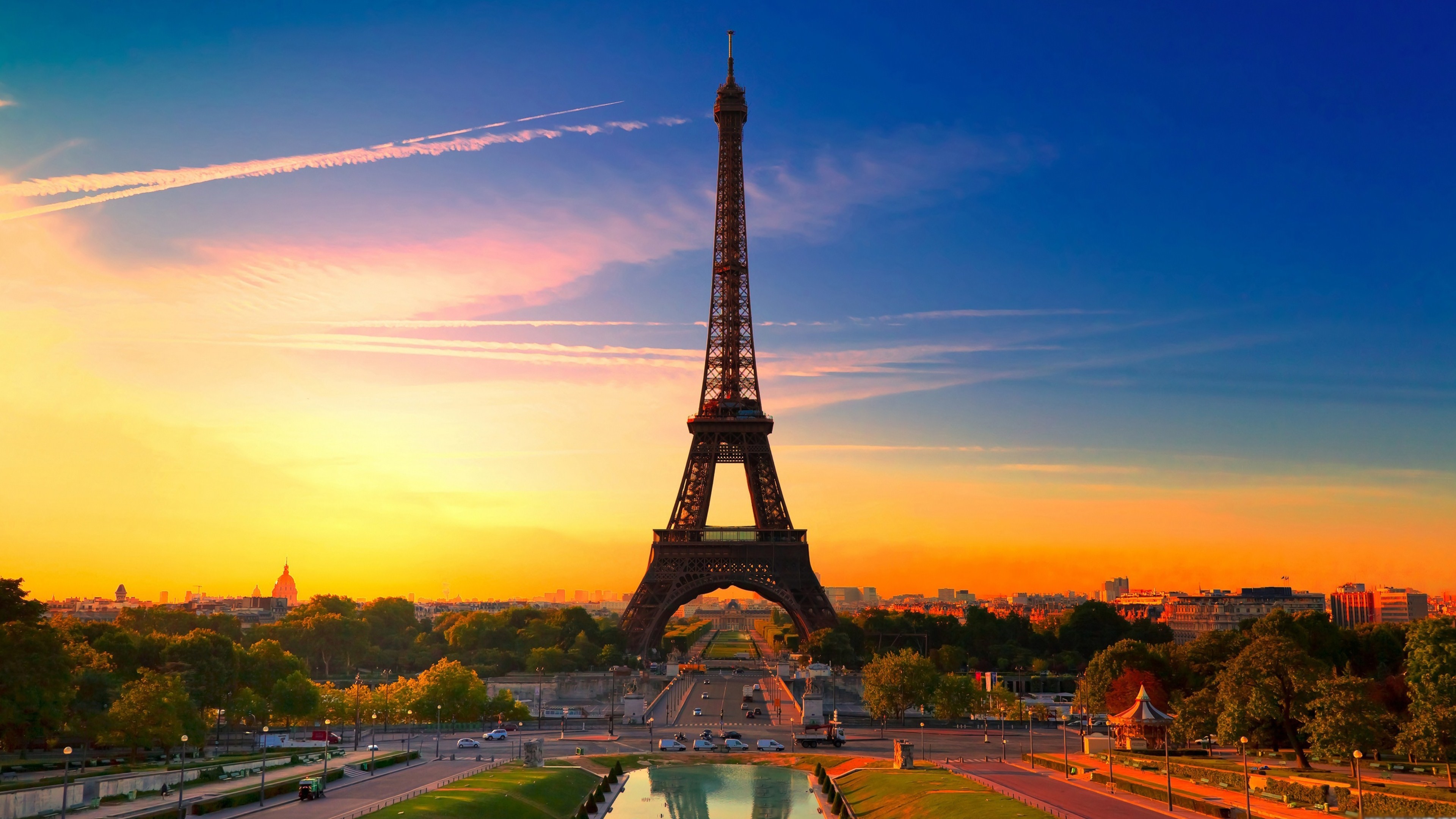 3840x2160 Man Made - Eiffel Tower Paris Wallpaper