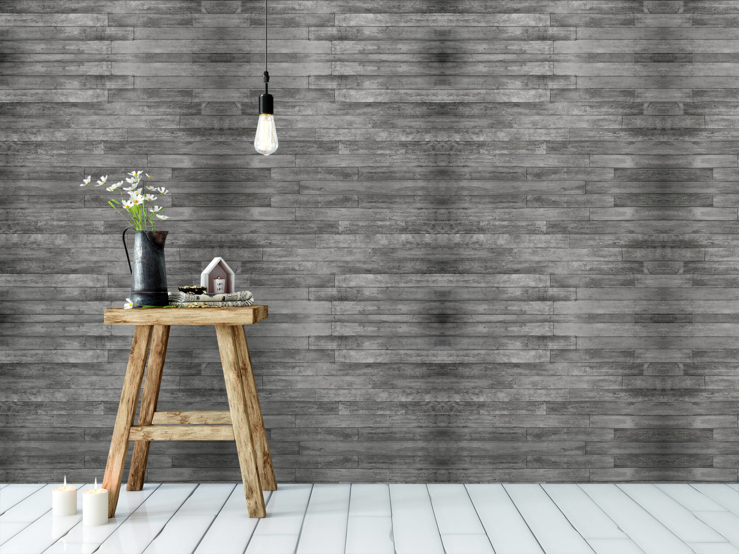 2500x1875 CostaCover Distressed Rustic Wood Plank Wallpaper