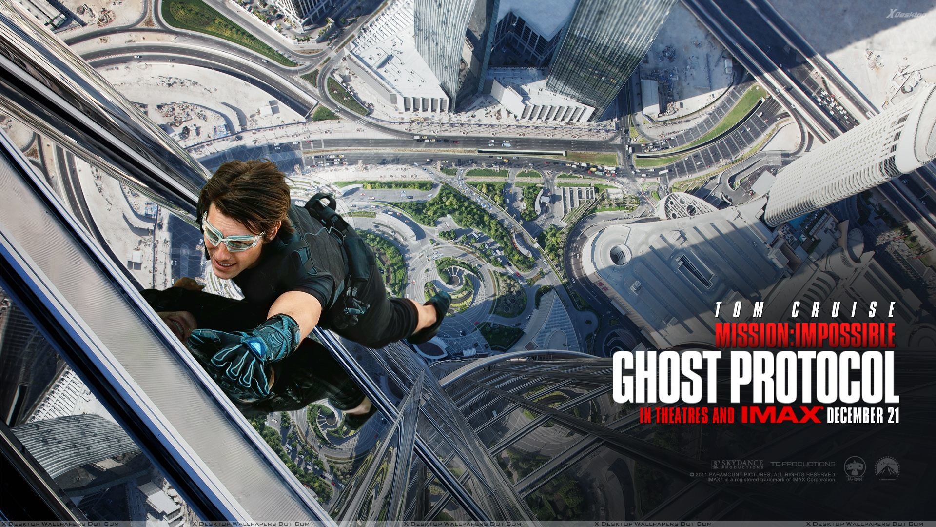 1920x1080 Mission Impossible Ghost Protocol Hanging Outside Building