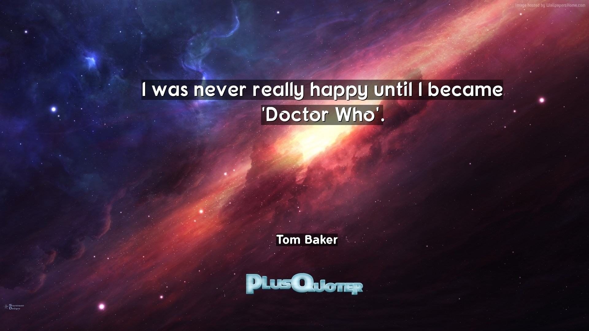 1920x1080 Download Wallpaper with inspirational Quotes- "I was never really happy  until I became