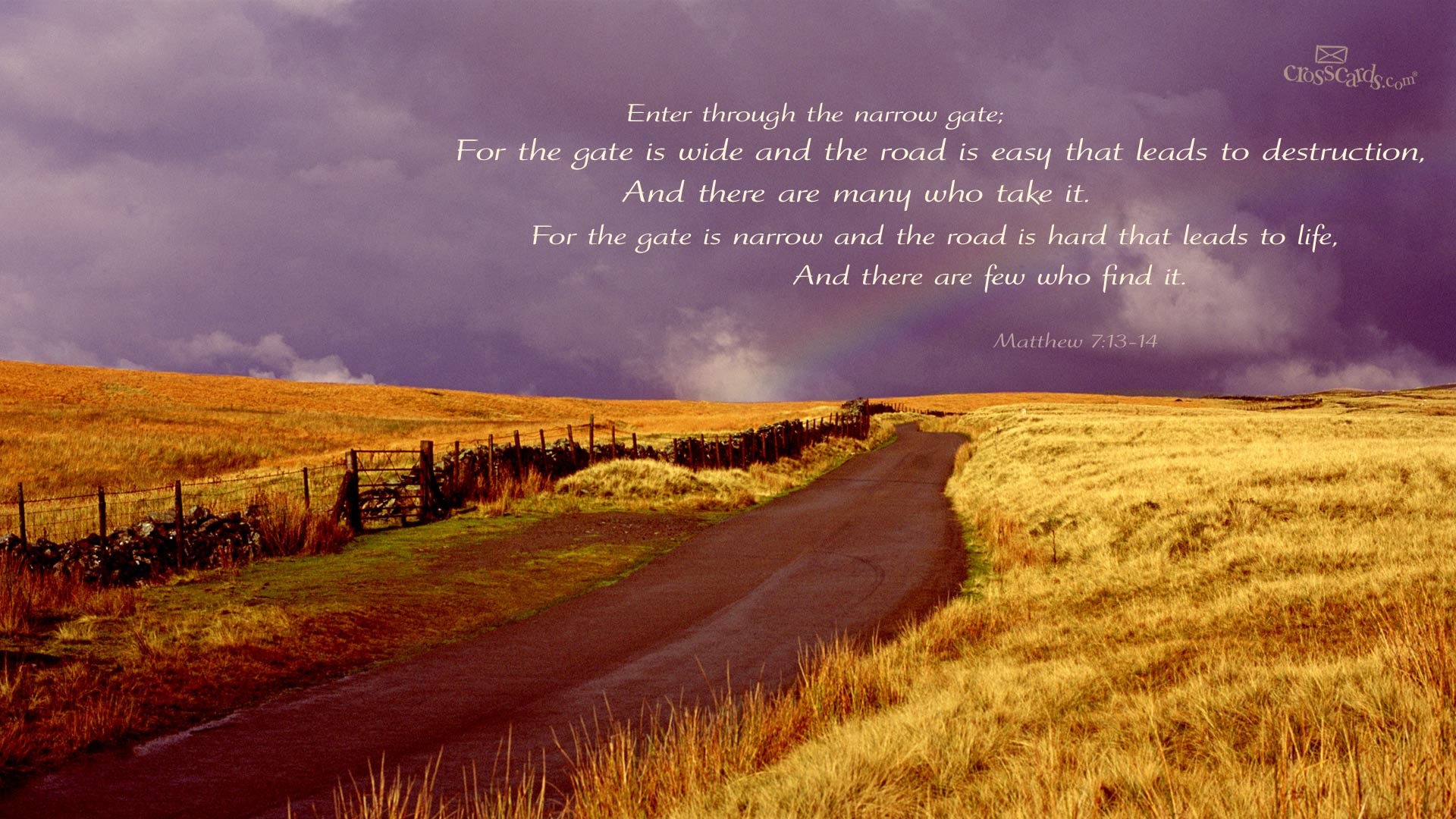 1920x1080 Matthew 7:13-14 – The Gate that leads to Life