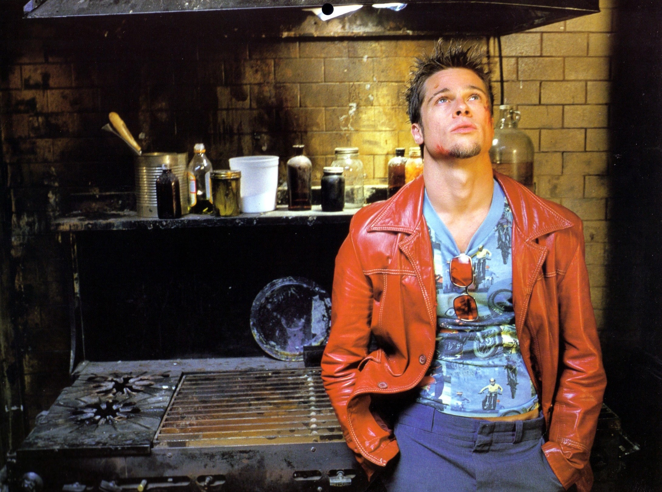 2181x1622 Tyler Durden wallpaper possibly with a fogo and a barbecue entitled  Promotional Photoshoot